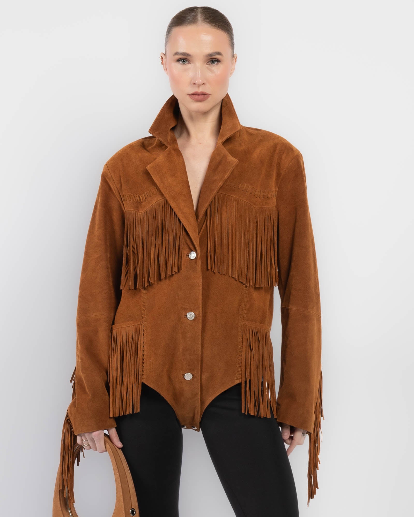 Suede Fringe Jacket