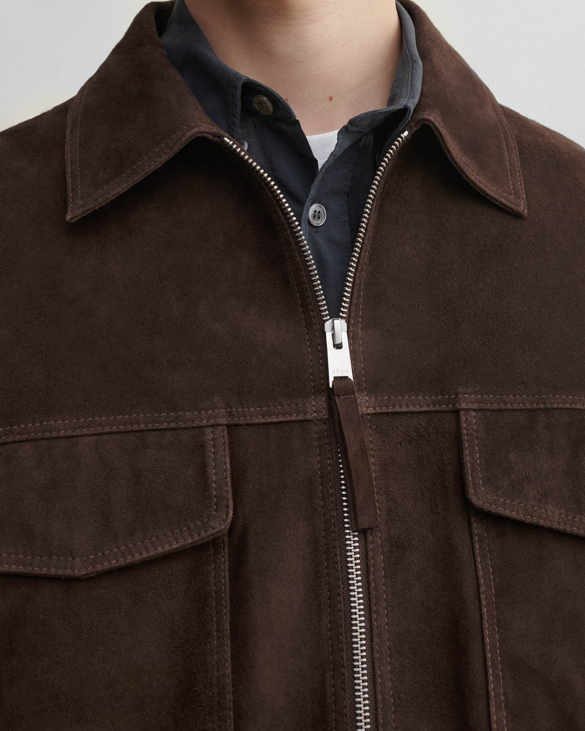 Kale Goat Suede Jacket