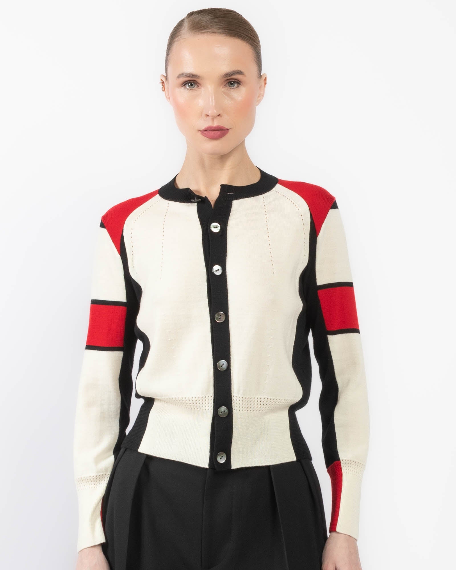 Crewneck Long Sleeve Cardigan