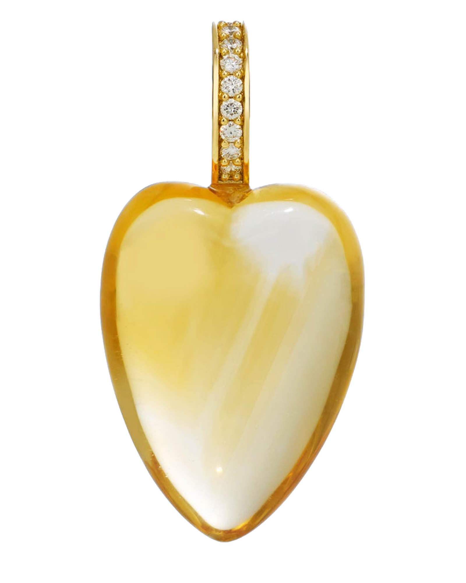 Heartstone Diamond Pendant