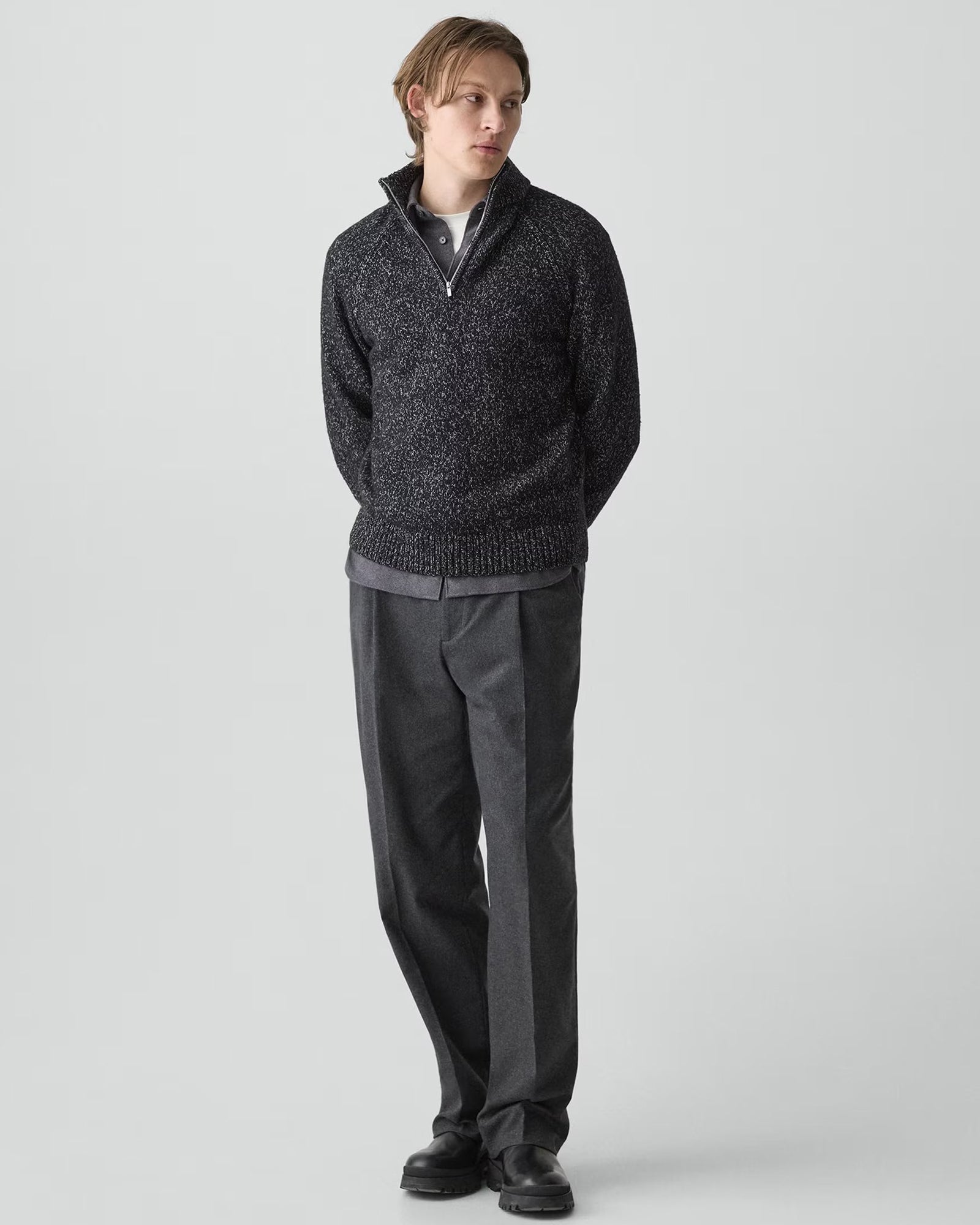 Long Sleeve Zipper Sweater