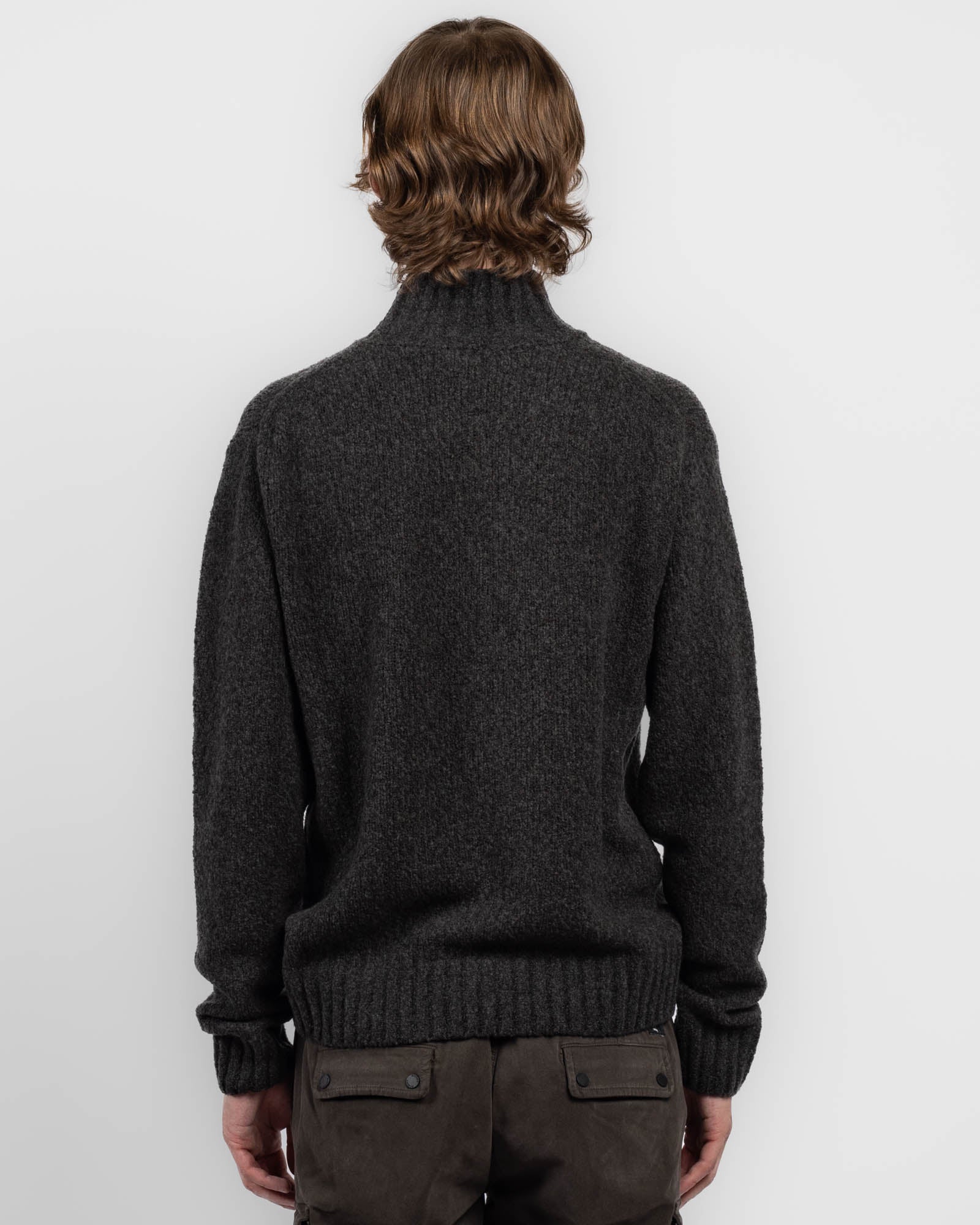 Grainy Mock Sweater