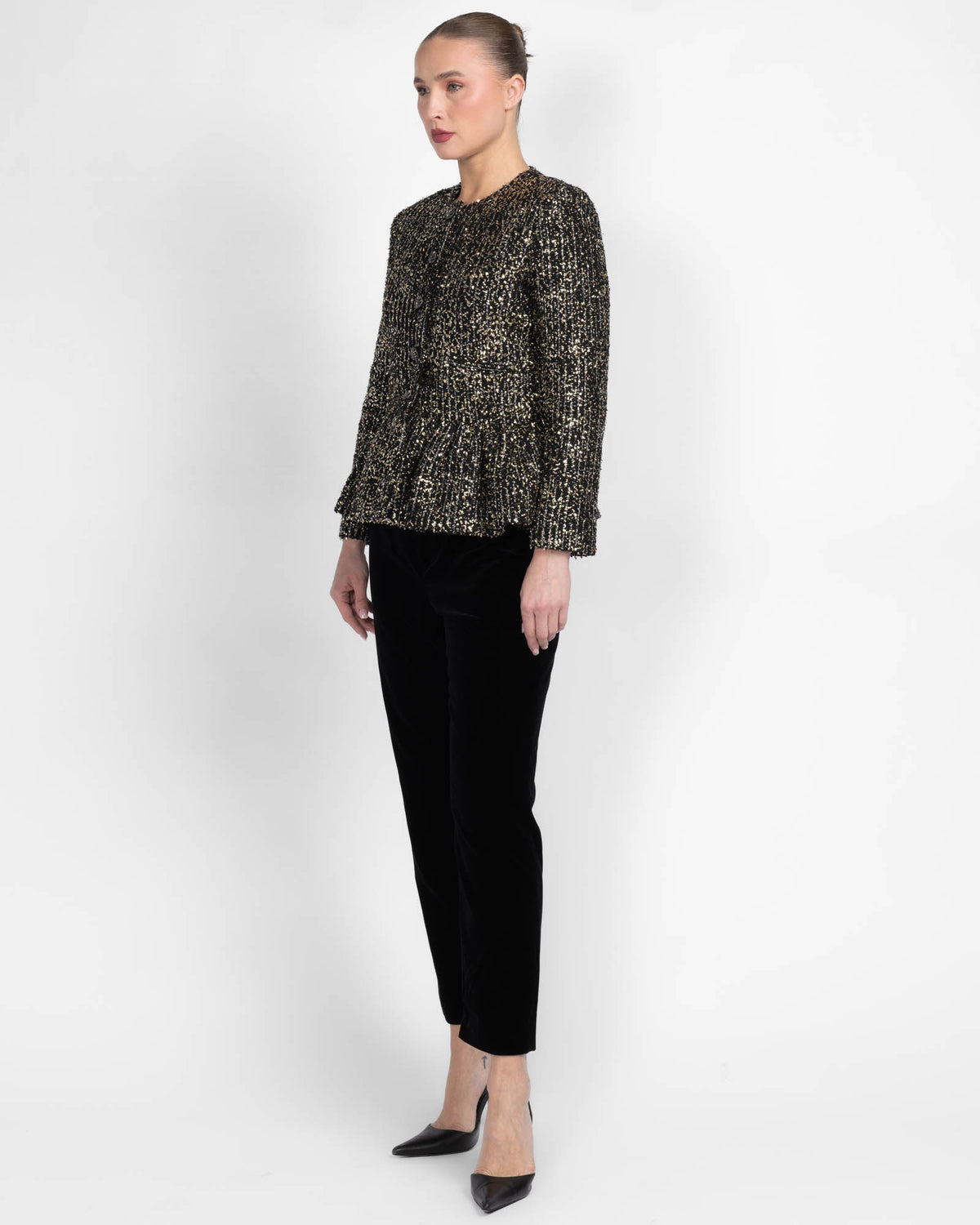 Bead Peplum Jacket