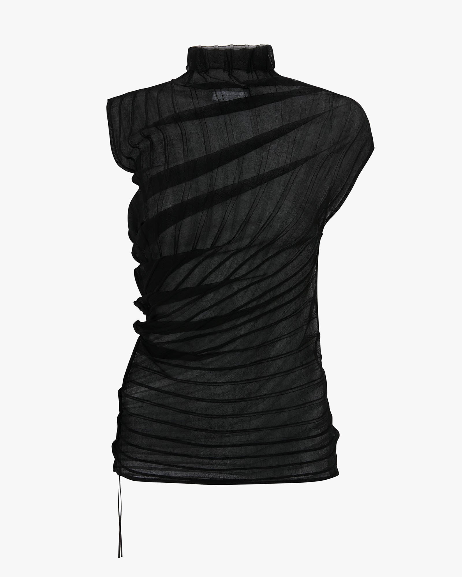 Draped Sleeveless Top