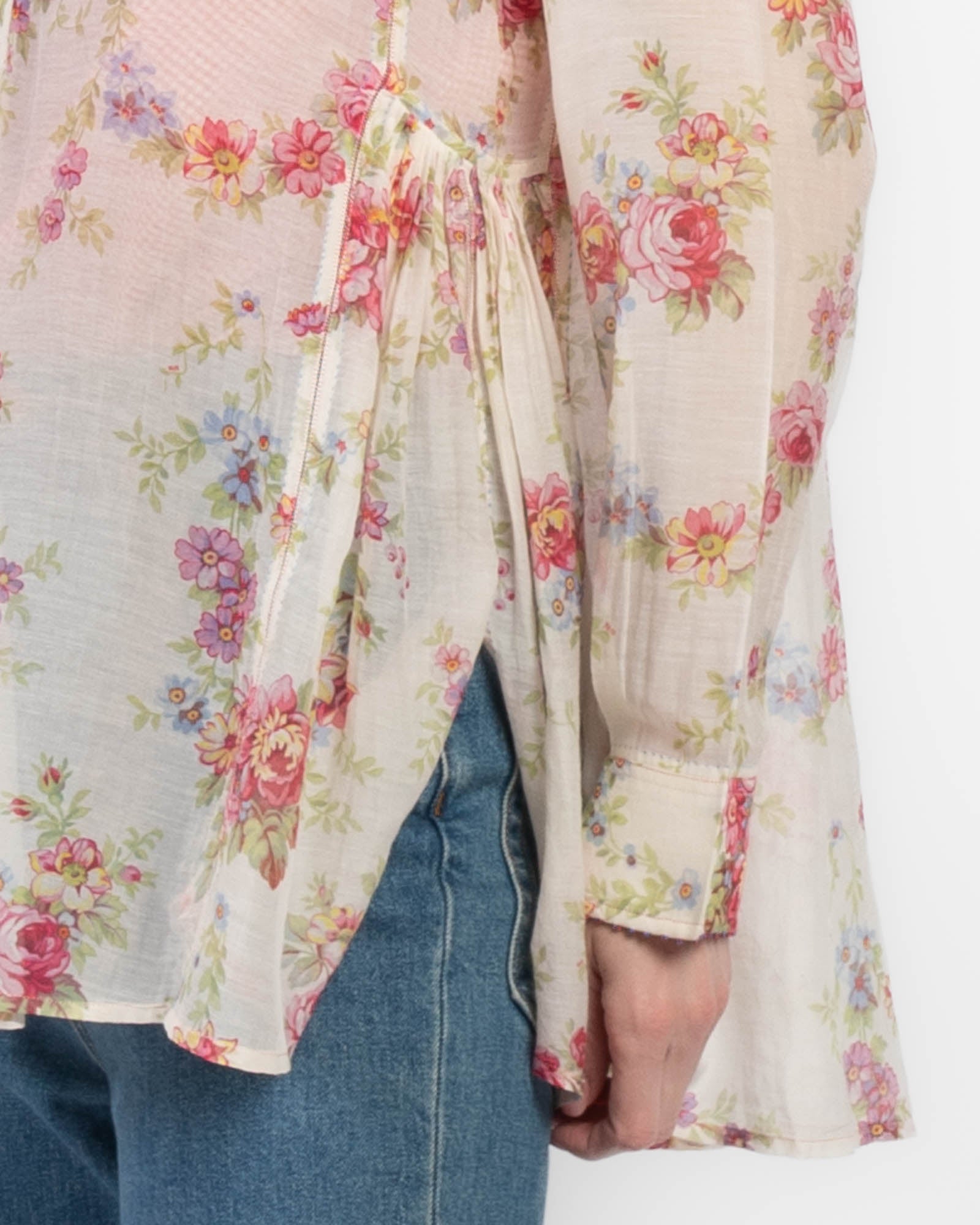 Sheer Floral Shirt