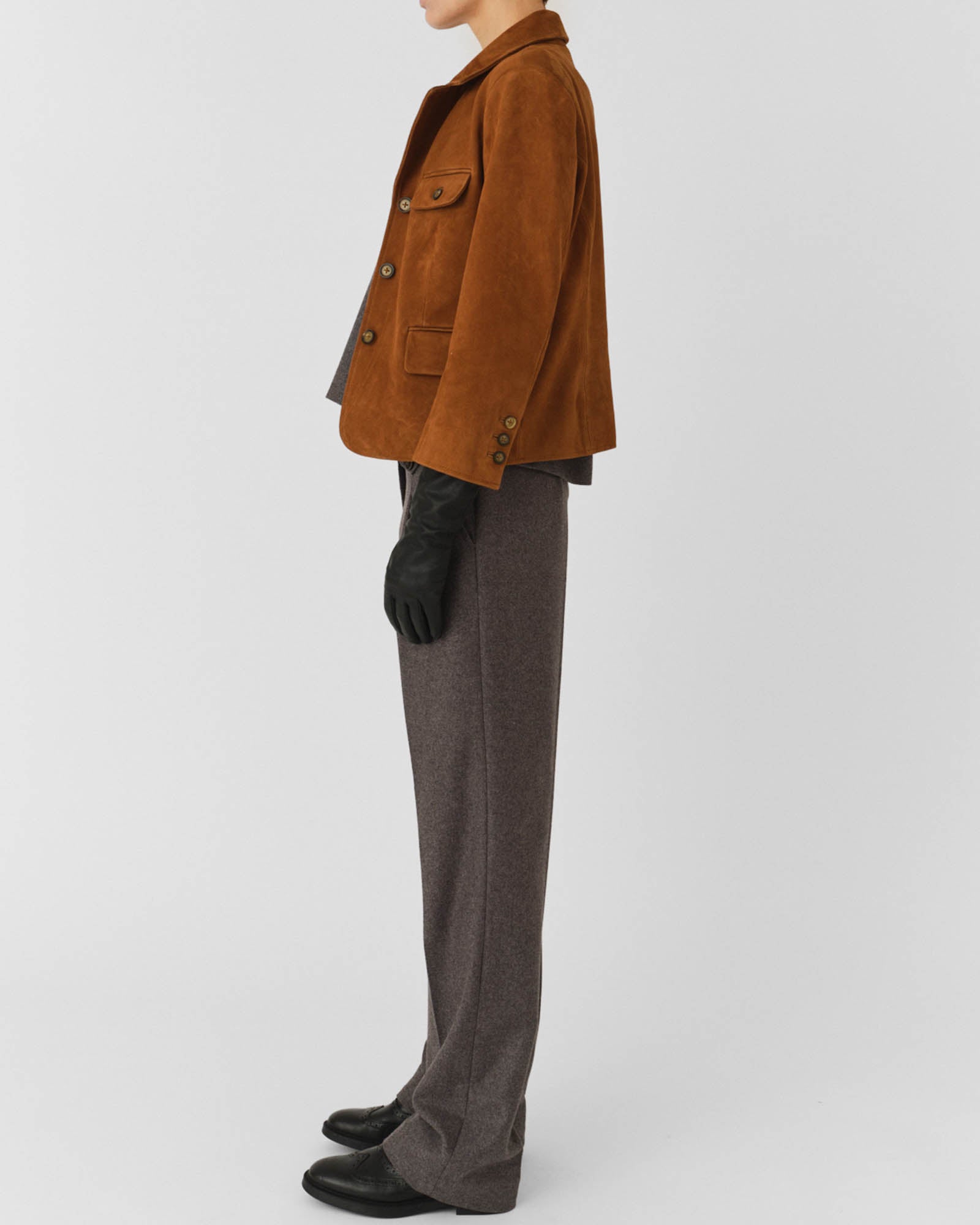 Suede Fitted Jacket