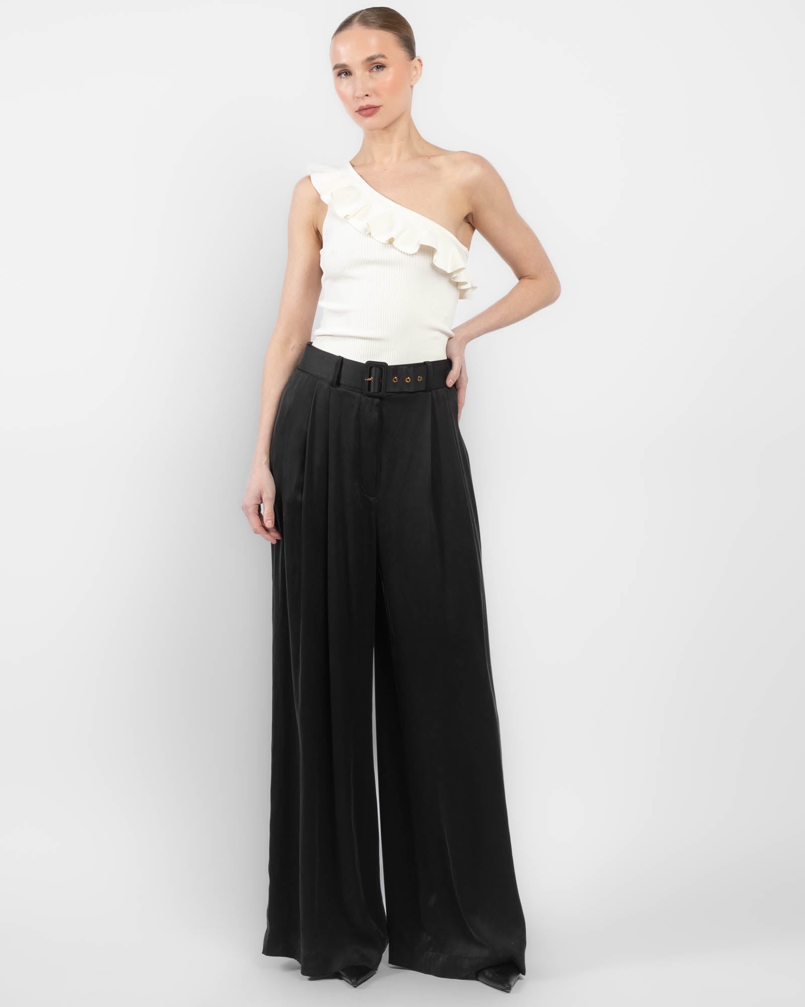 Rhiannon Frill Asymmetric Top