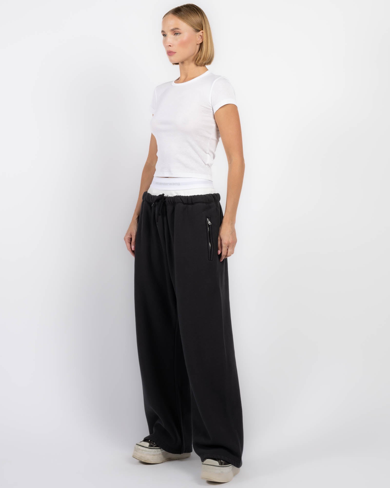 Pantalon de survêtement à jambes larges