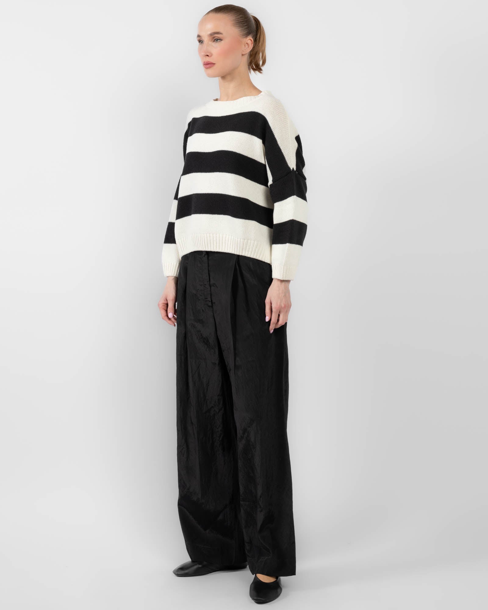 Stripe Crew Sweater