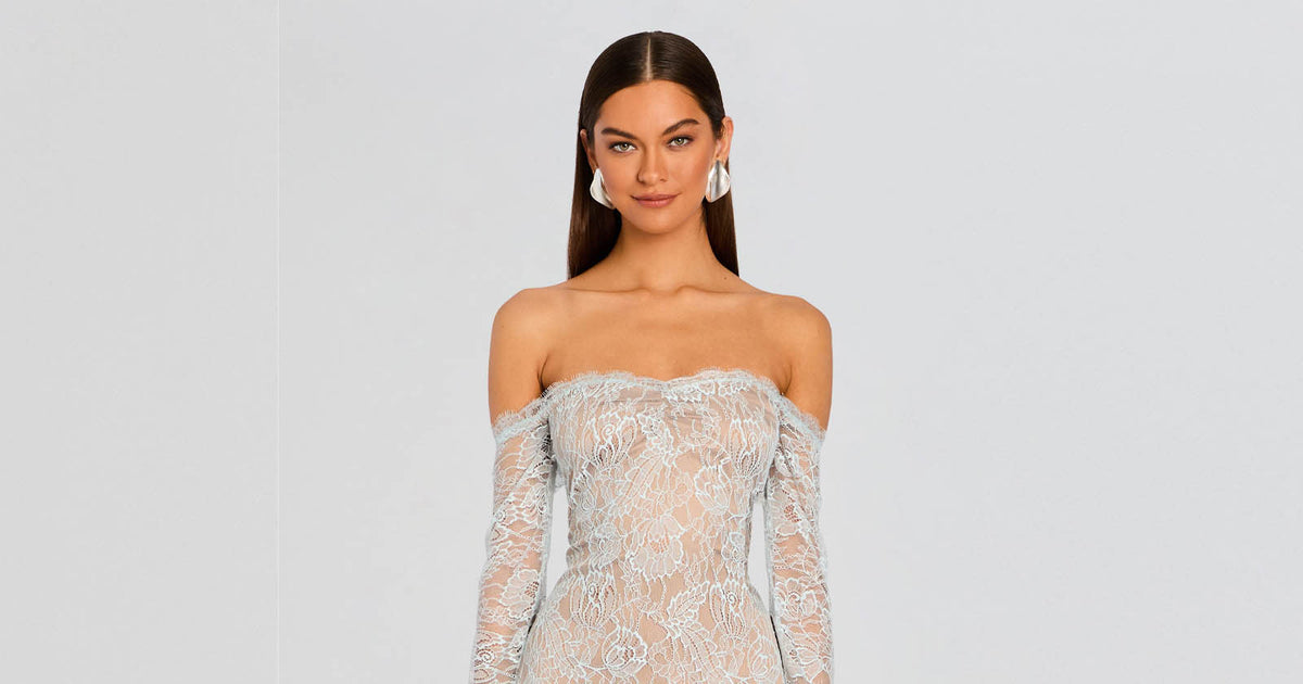 white two piece dress lace White Two Pieces Lace Applique Long Prom Dress, Evening Dress US 2 / White main image 0