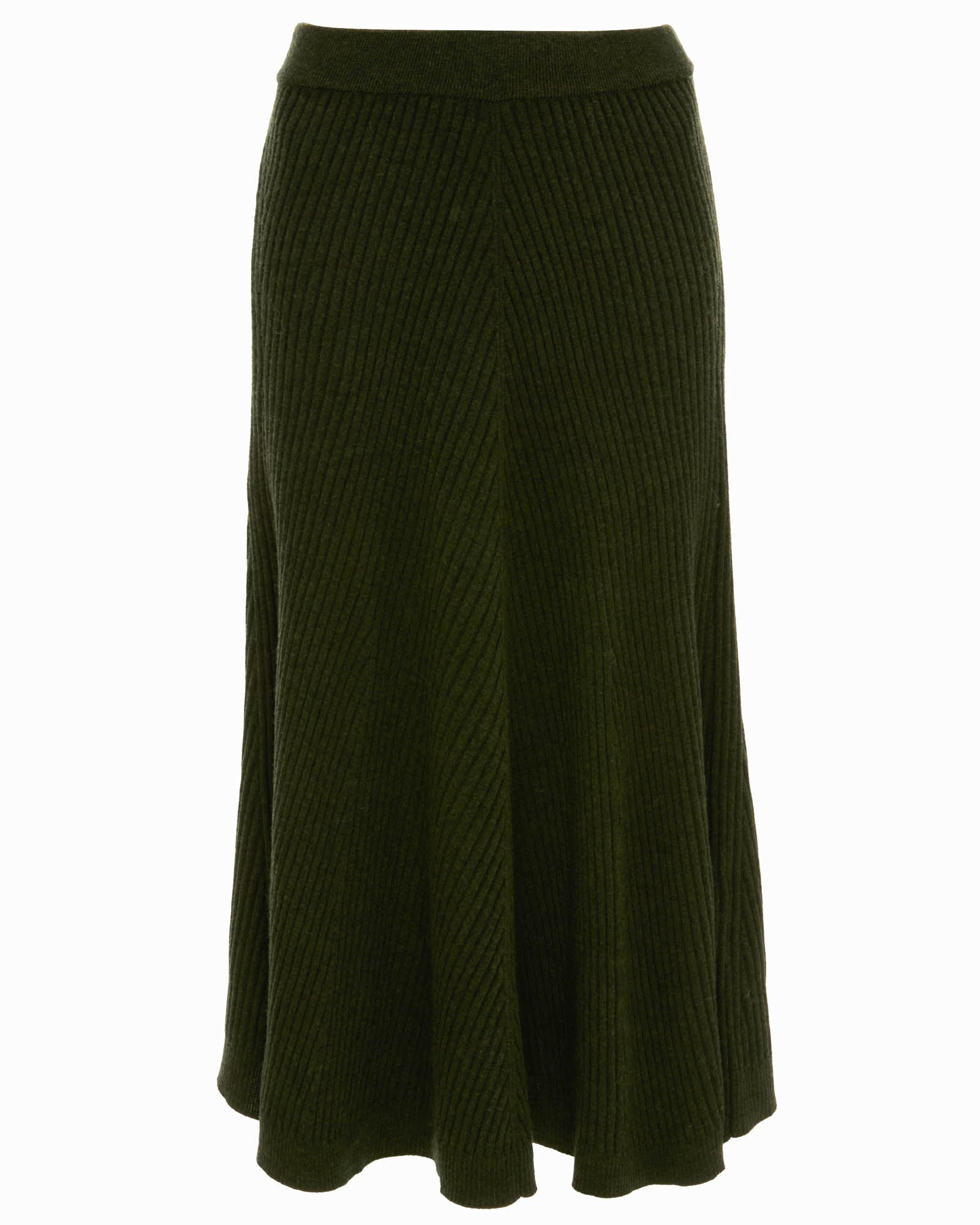 Ribbed Midi Skirt