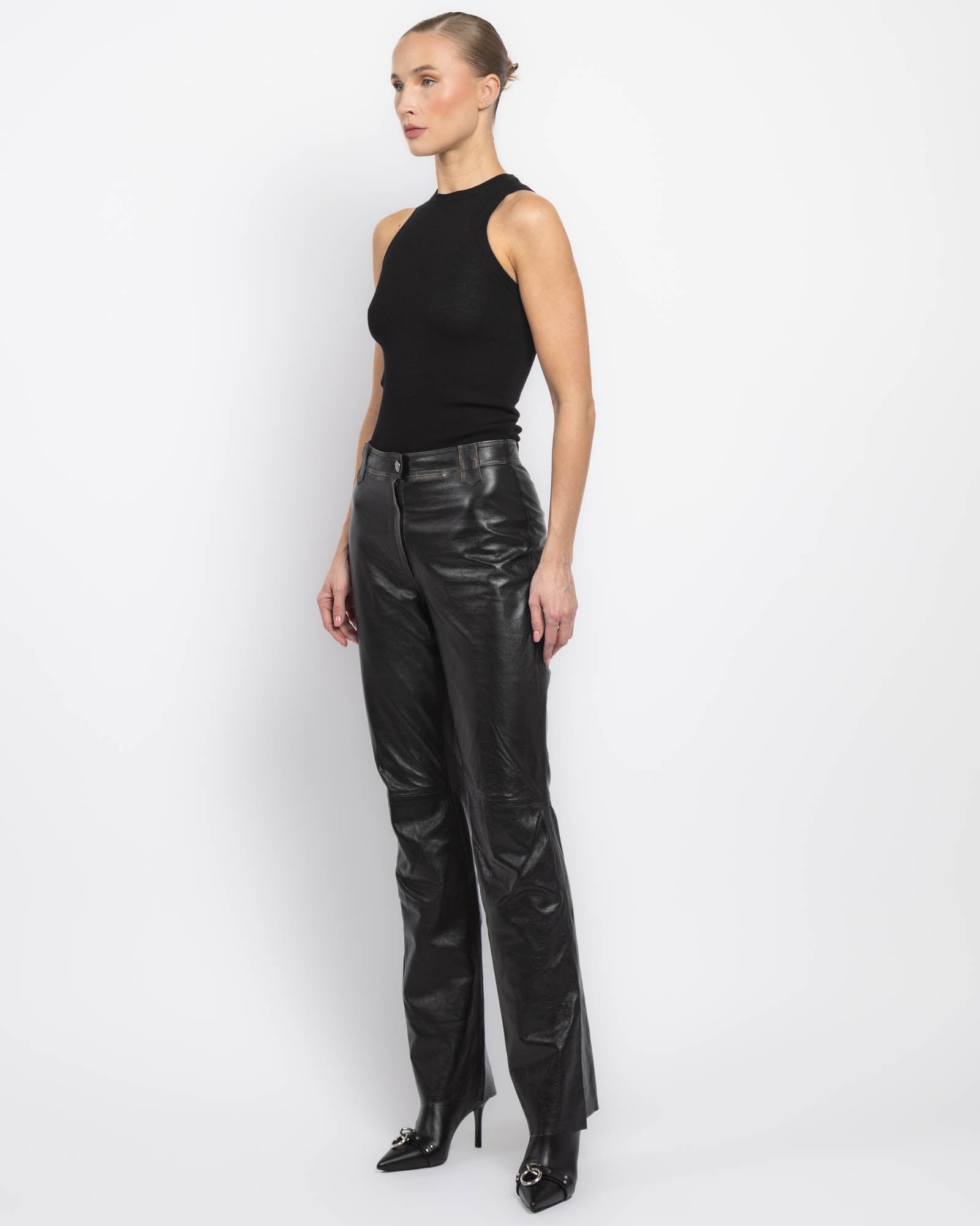 Pantalon en cuir Giorgio Brato X Jade