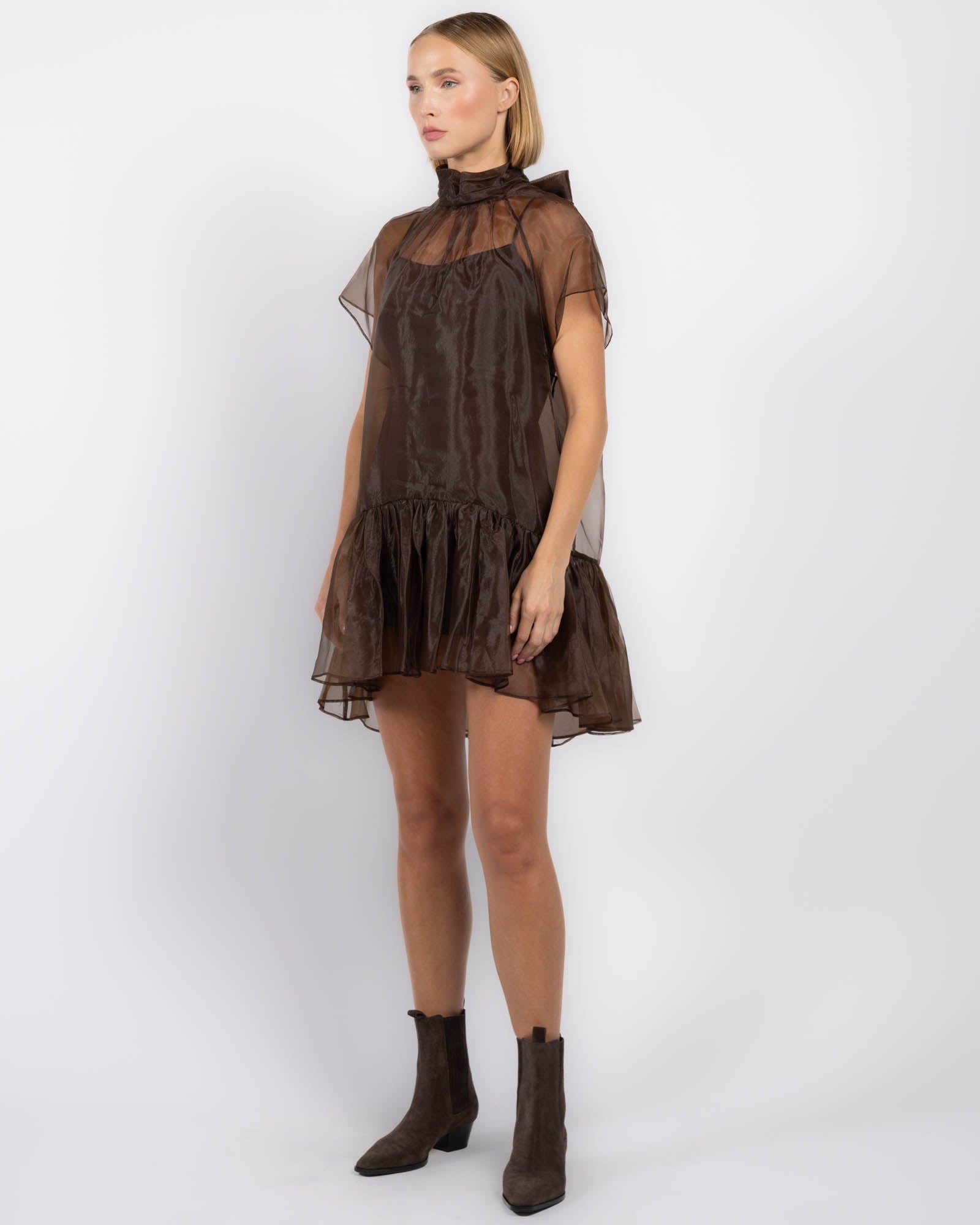Beaux Tiered Mini Dress