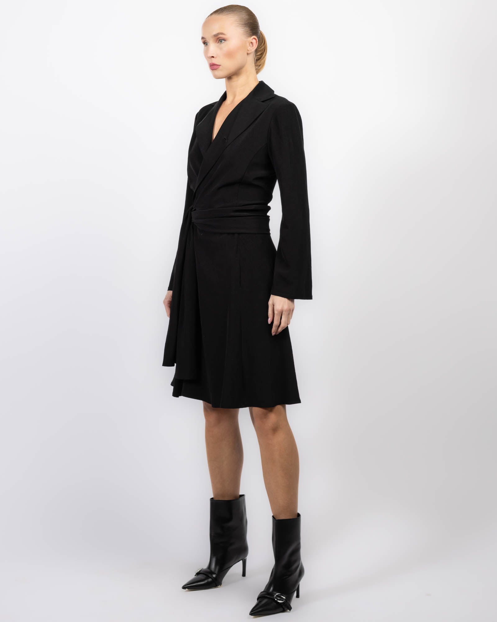 Knot Detail Wrap Dress