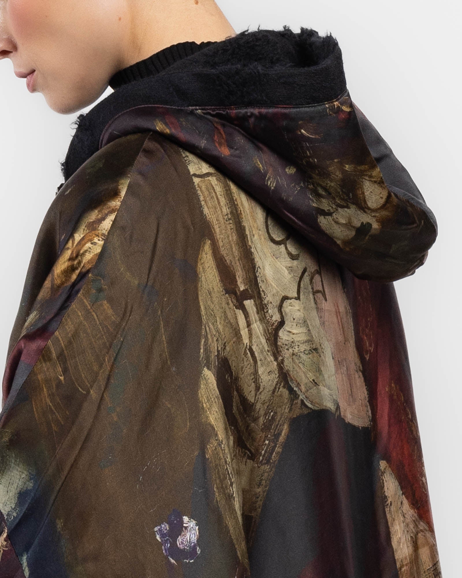 Bar Short Hoodie Coat