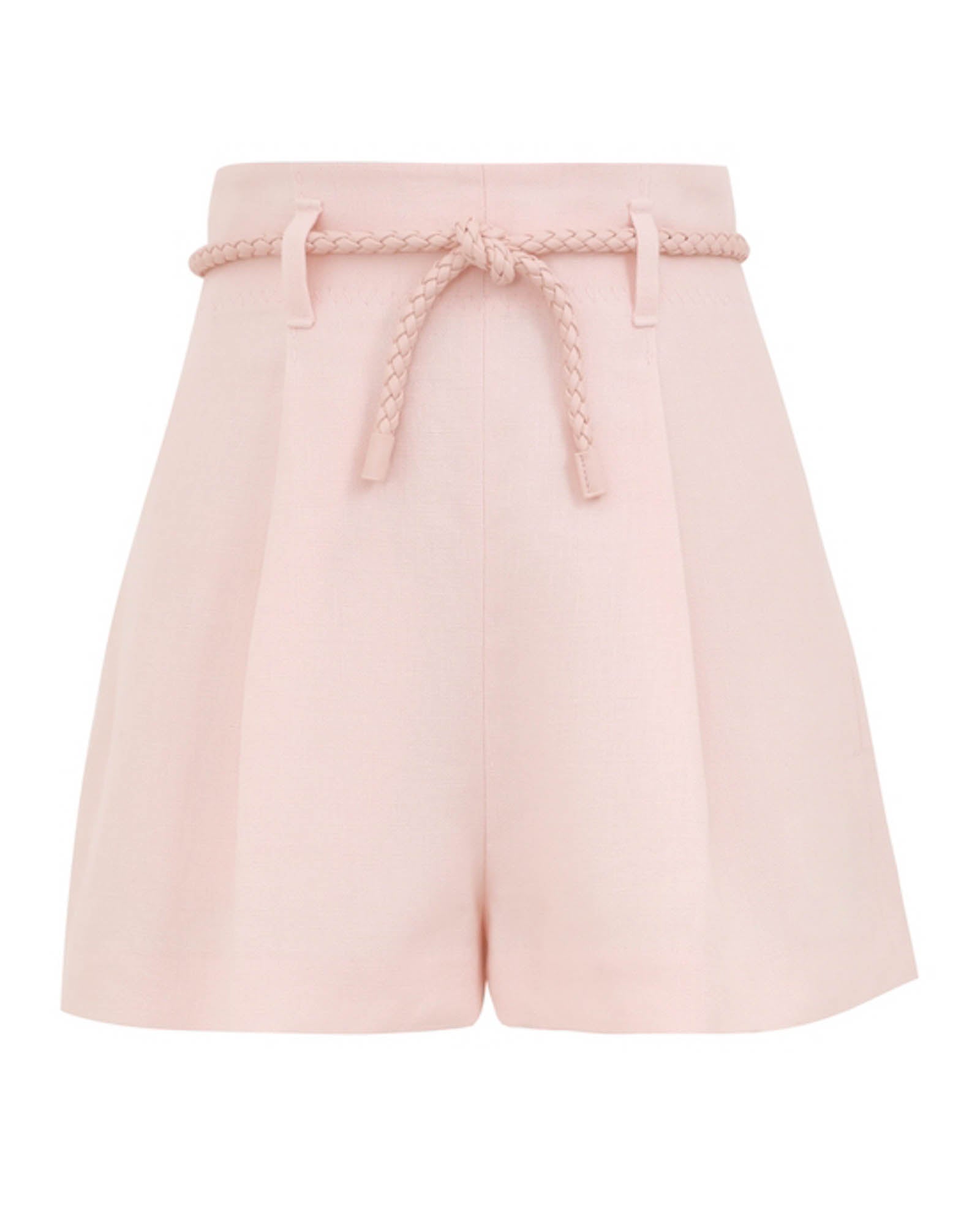 Short en lin avec plis