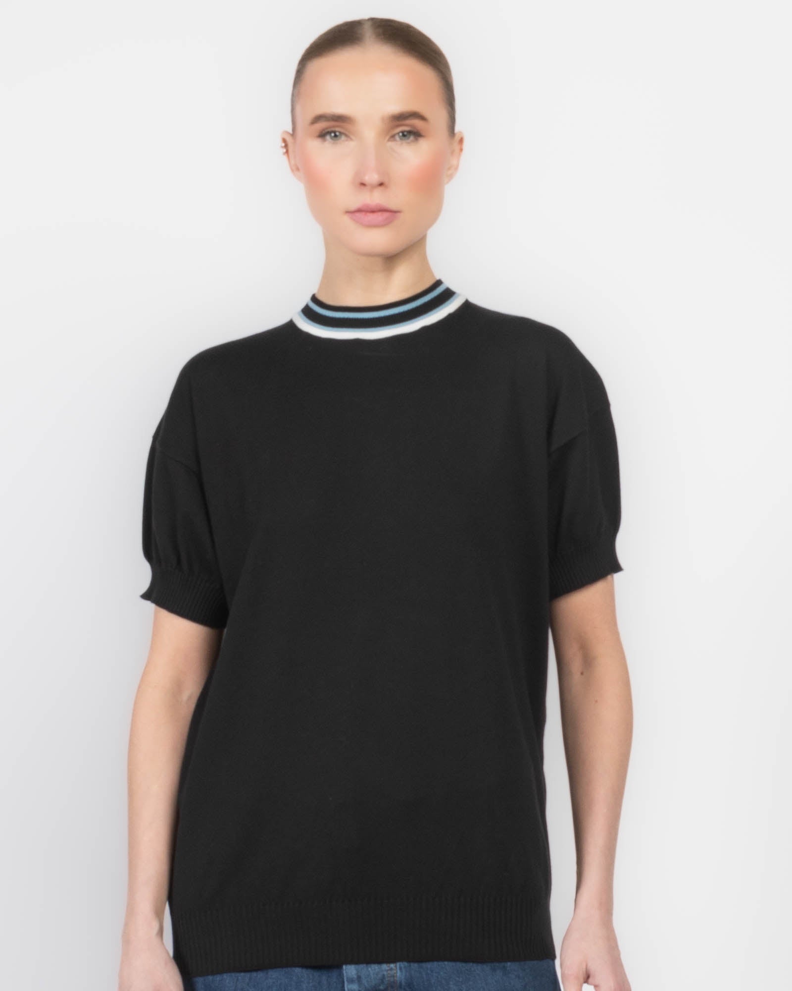 Short Sleeve Knit Top
