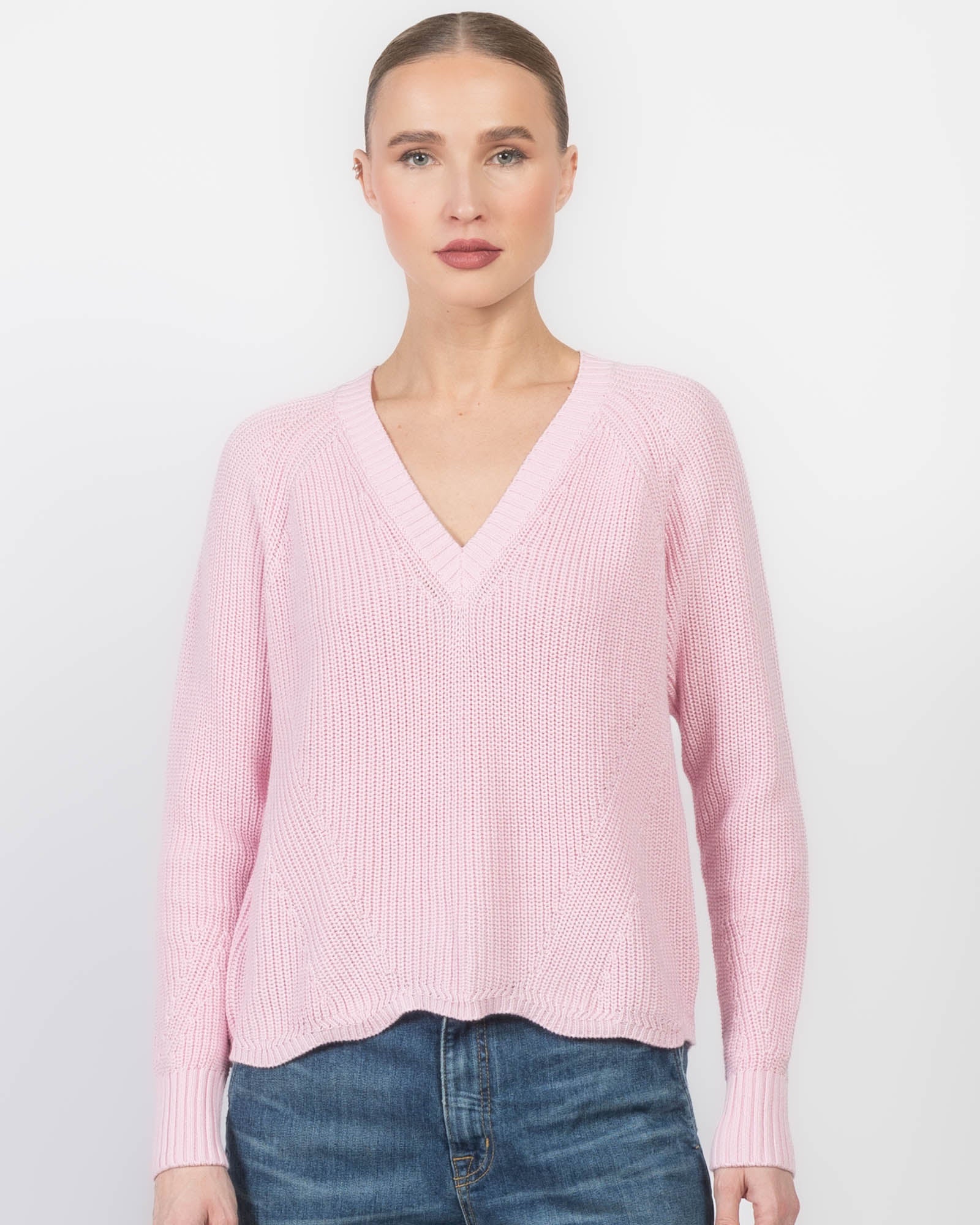 Shaker V-Neck Sweater
