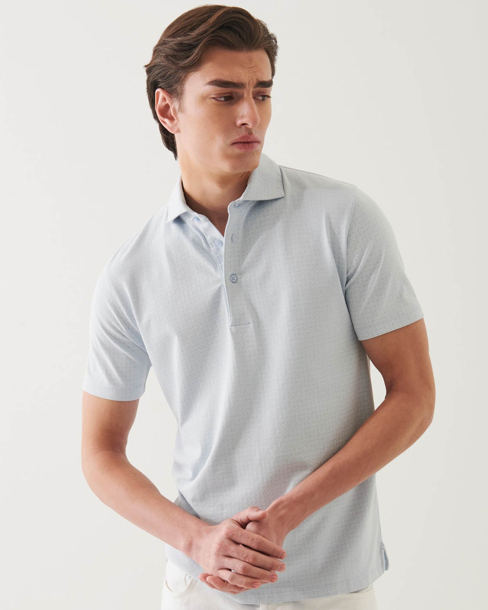 Short Sleeves Mini Geo Polo