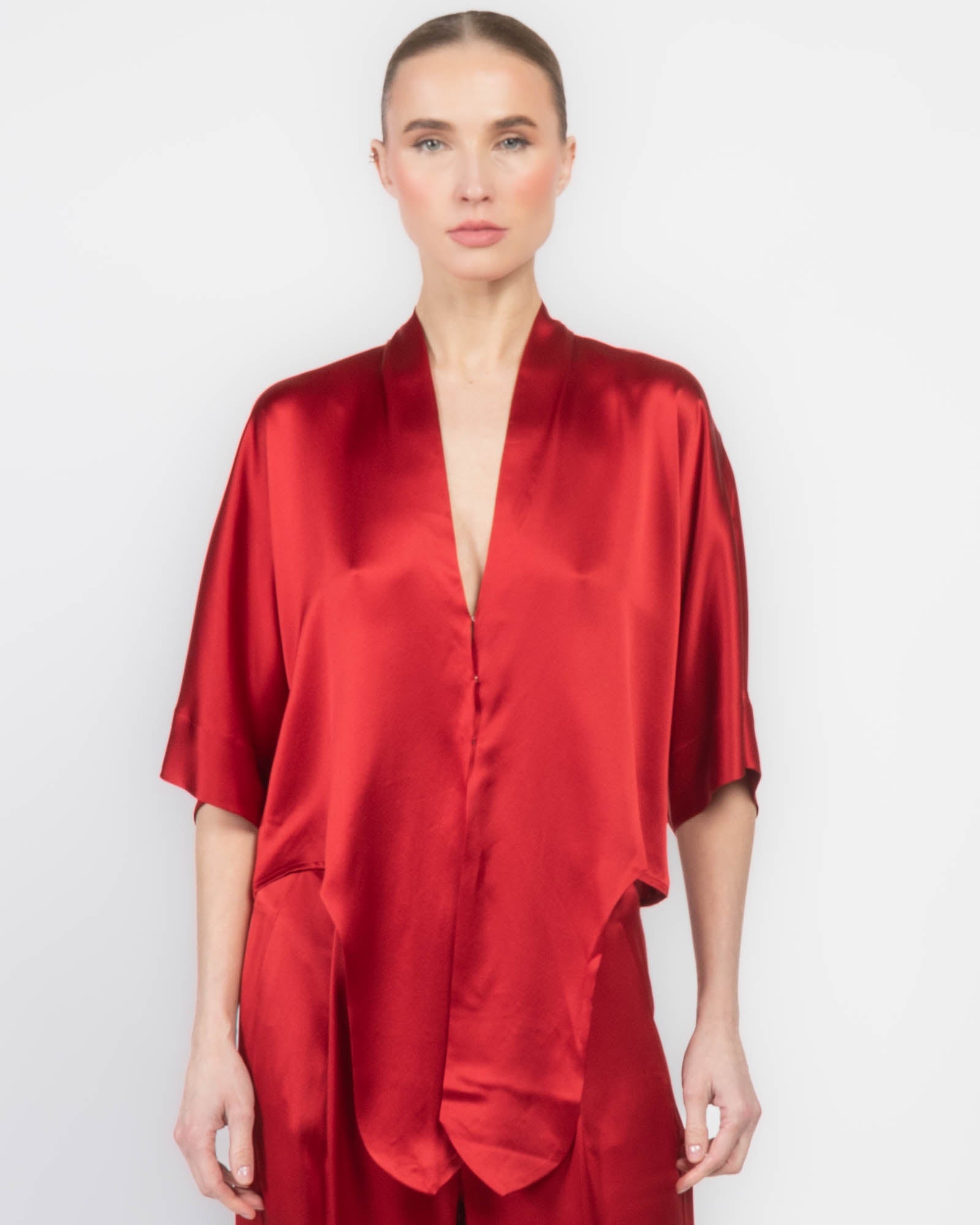 Chemisier à nouer Dolman