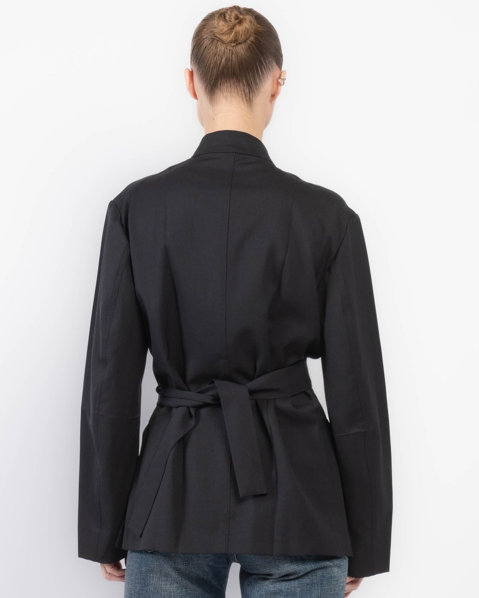 No Lapel Origami Jacket