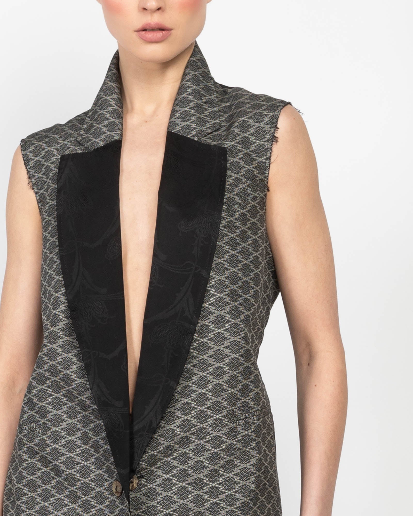 Sleeveless Kimono Vest