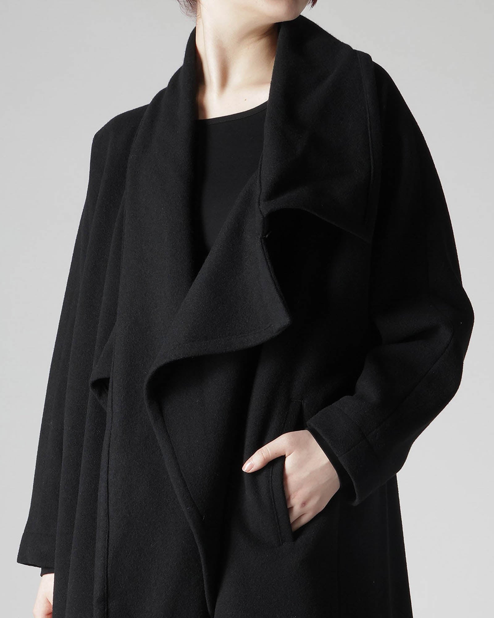 Stole Detail Coat