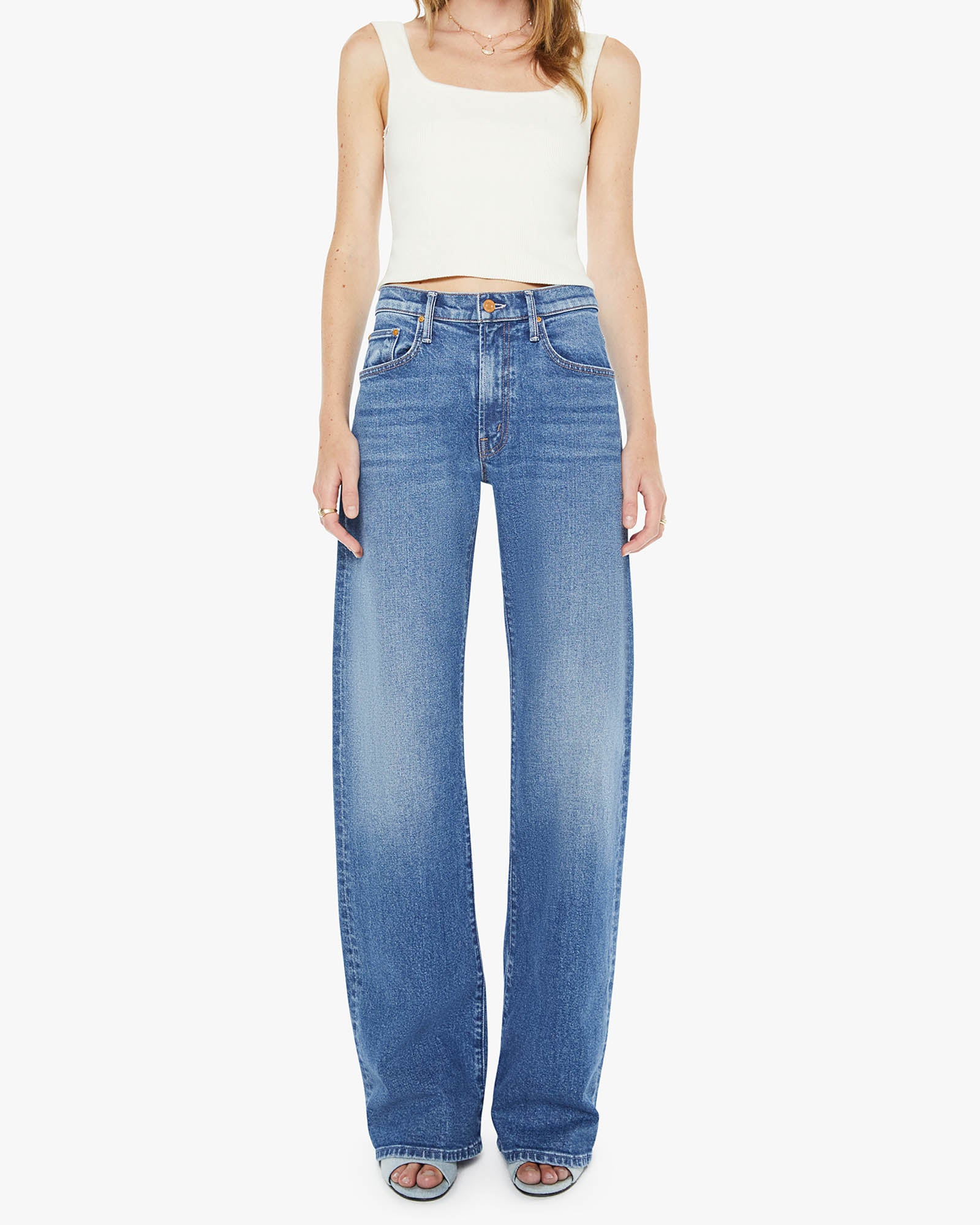 The Mid Rise Lasso Heel Jean