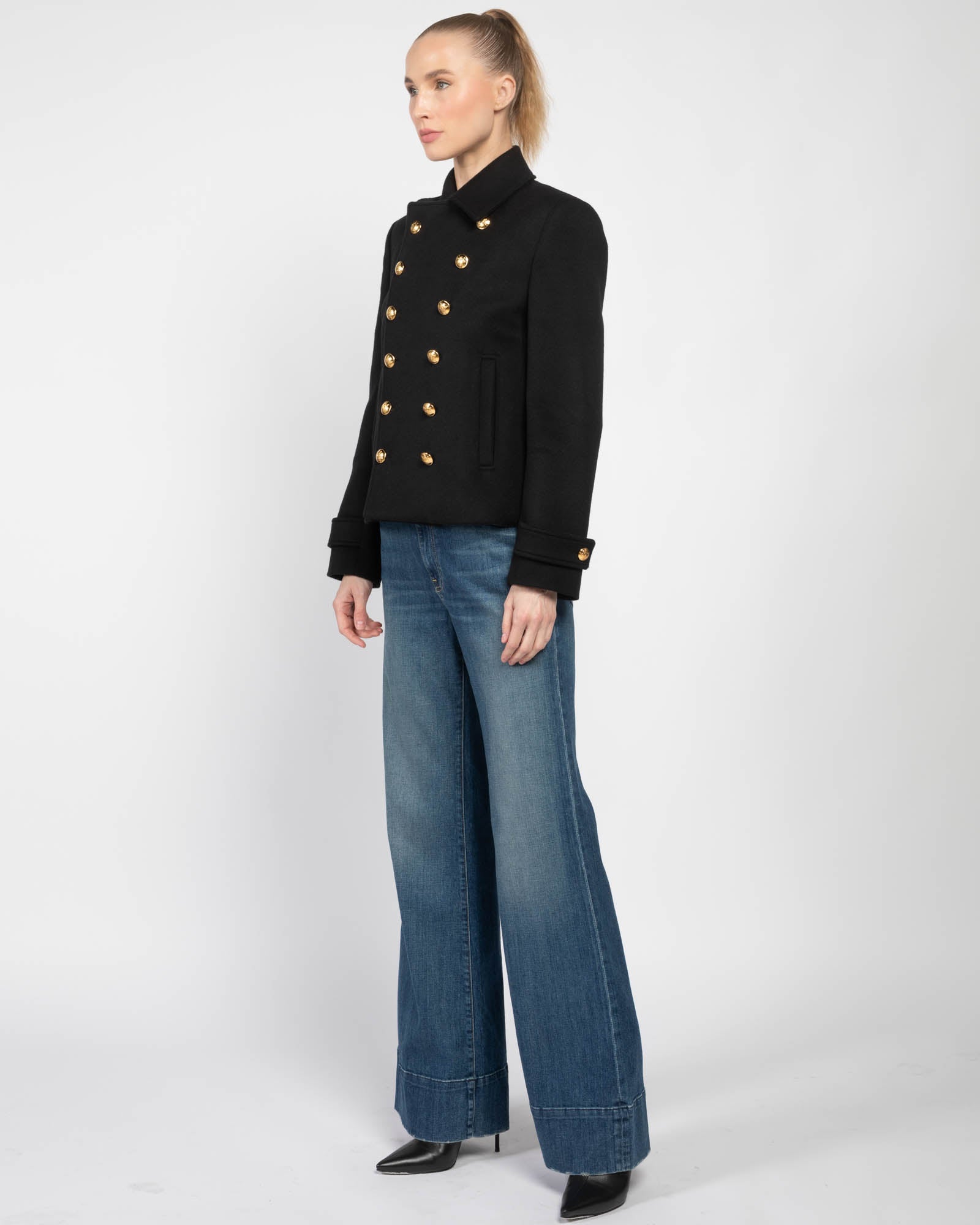 Ornella Crop Peacoat