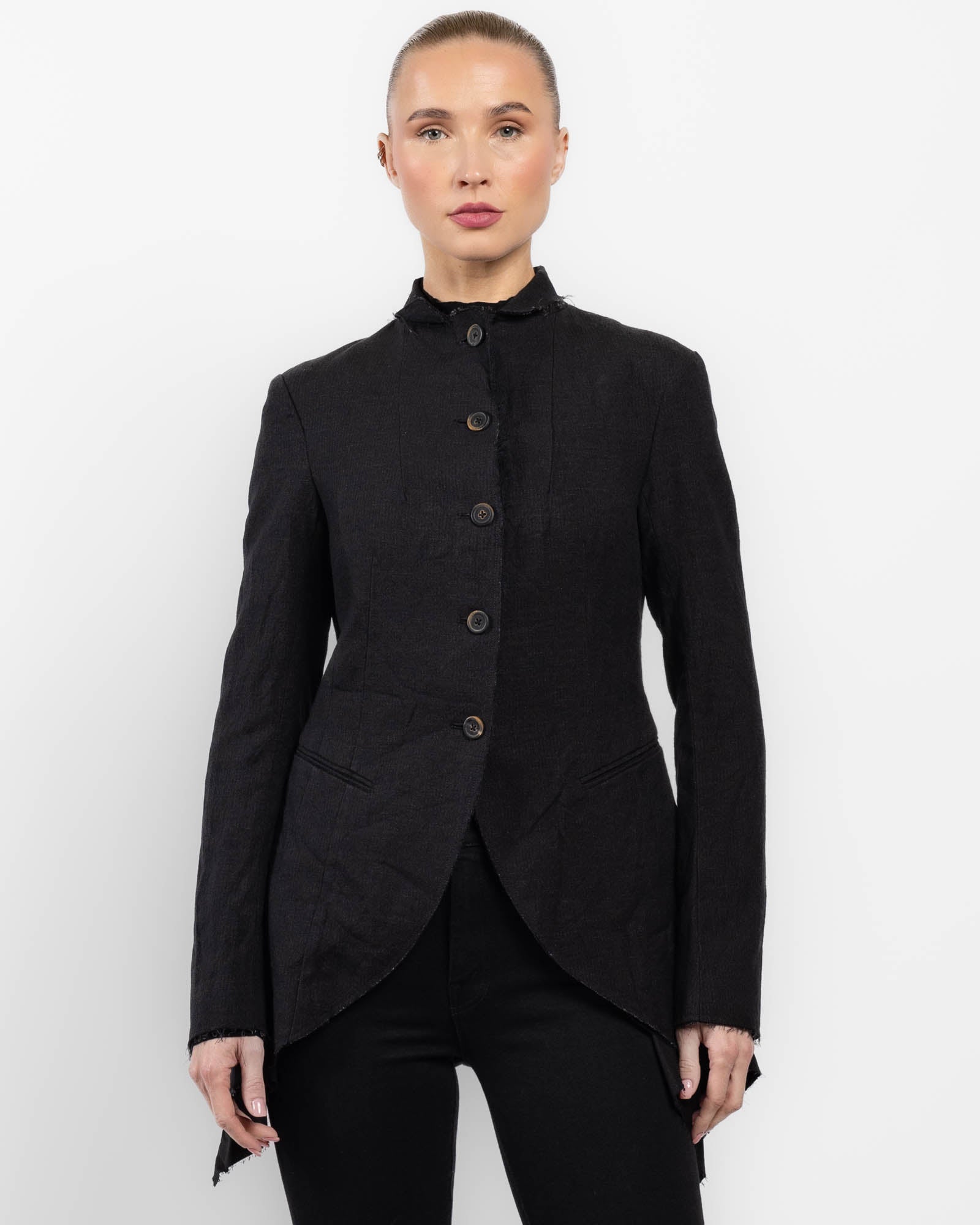 Raw-Edge Victorian Coat