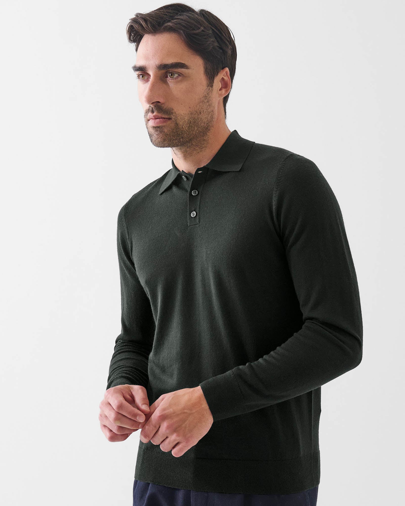 Pull polo à 3 boutons, calibre 14