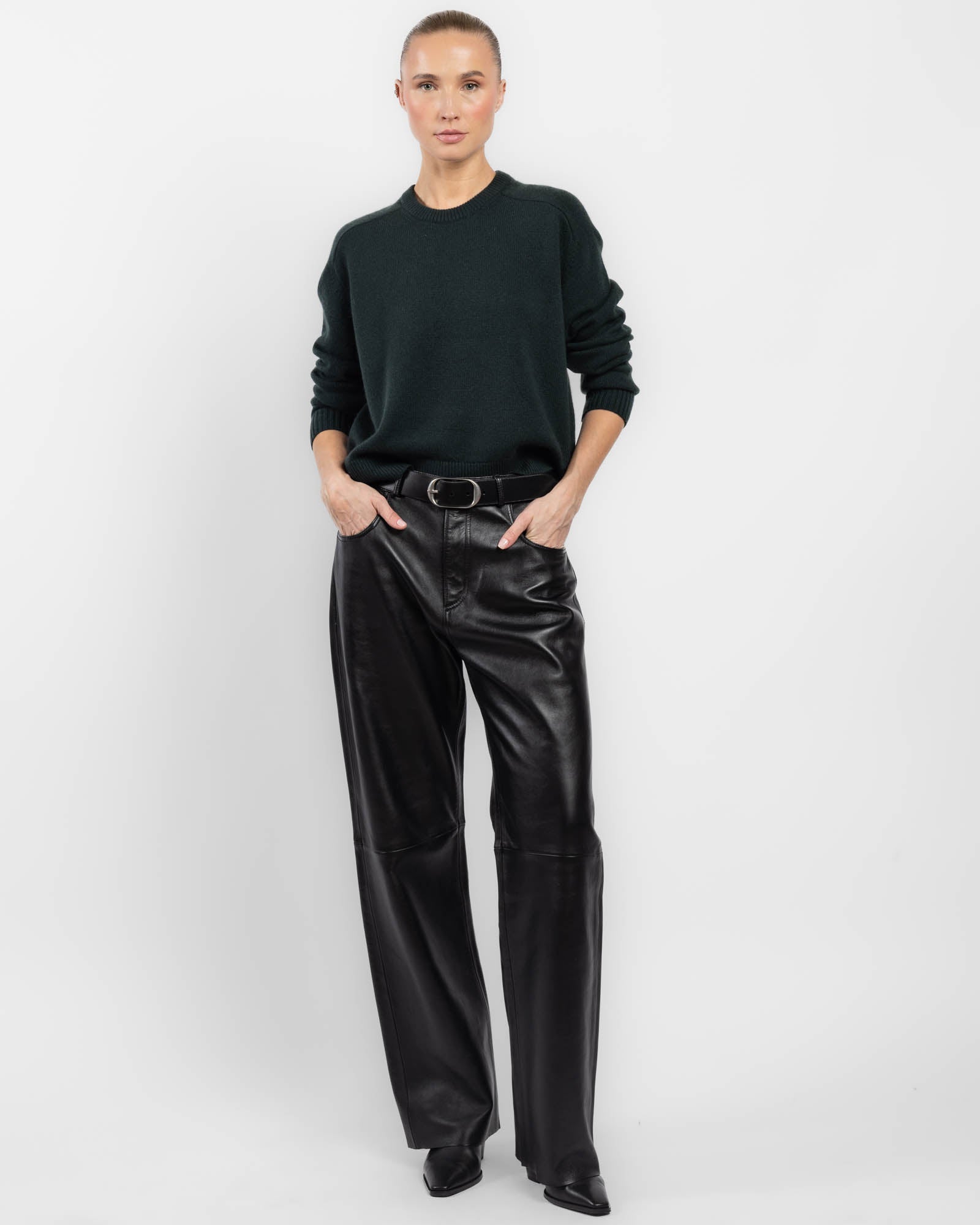 Crop Crewneck Sweater