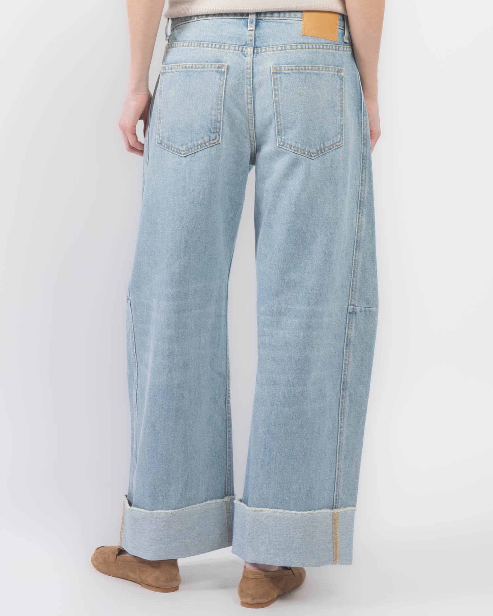 Relaxed Cuff Lasso Jeans