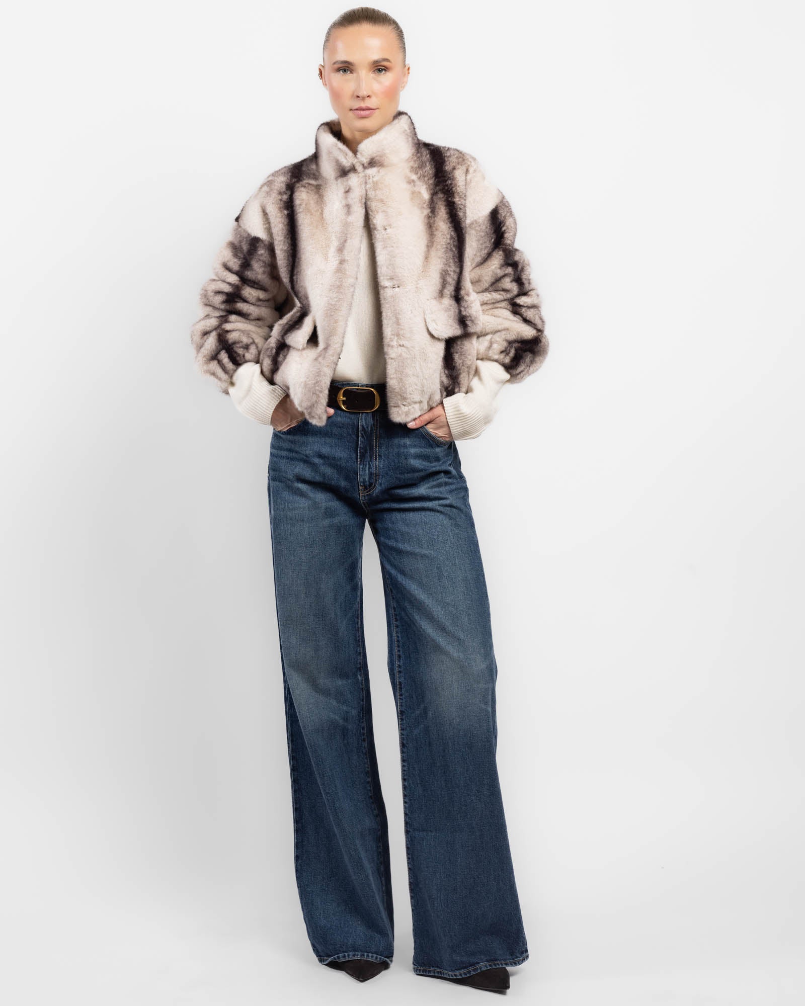Veste en fausse fourrure
