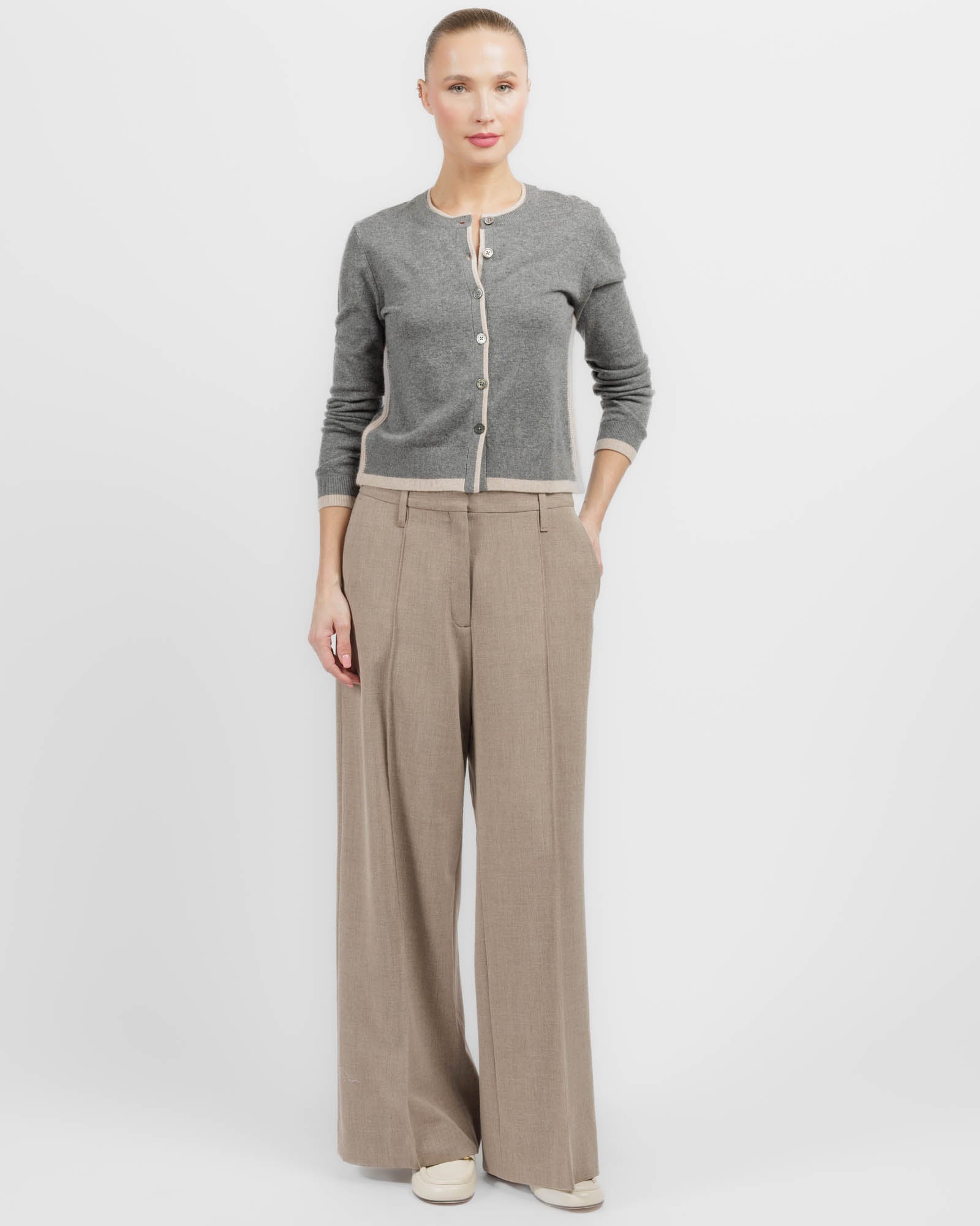 Mock Layered Cardigan