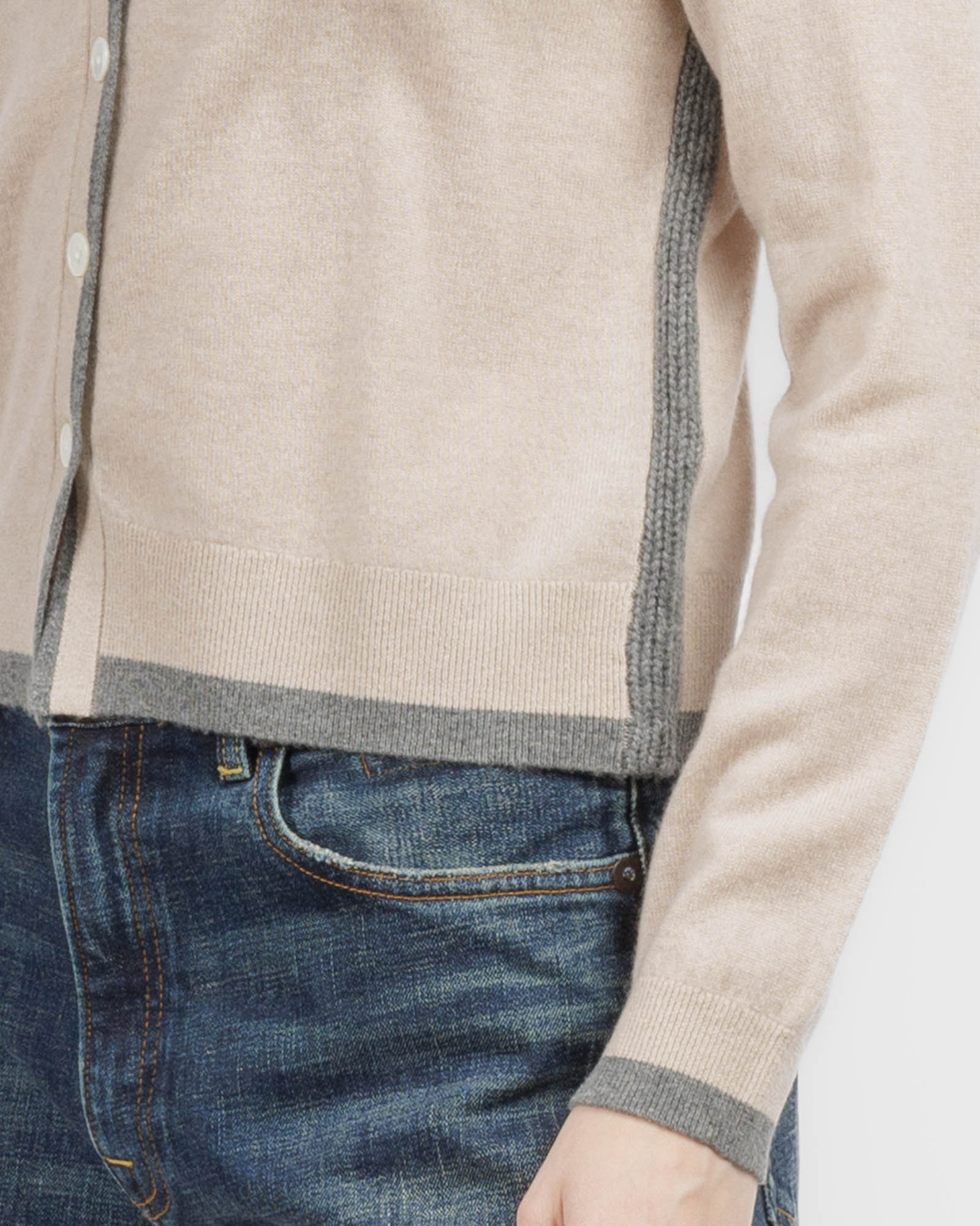Mock Layered Cardigan
