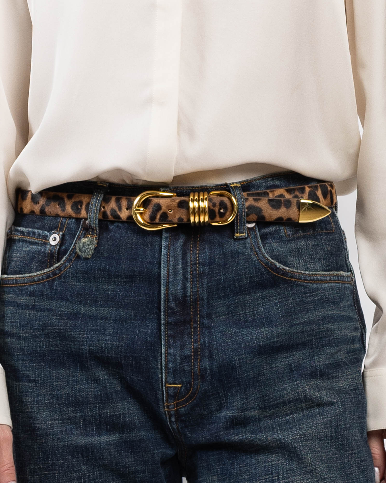 Hollyhock Animal Print Belt