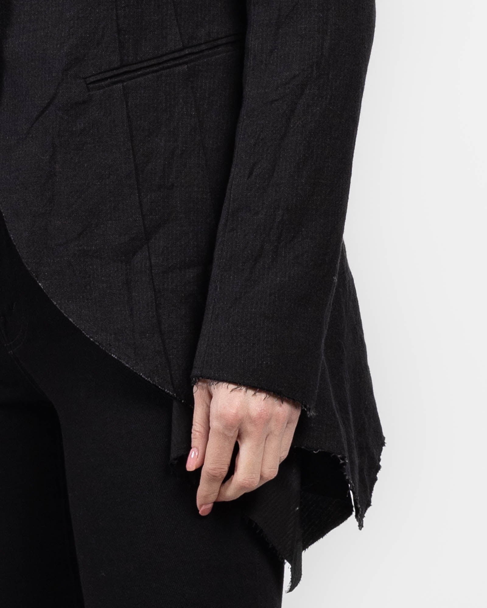 Raw-Edge Victorian Coat