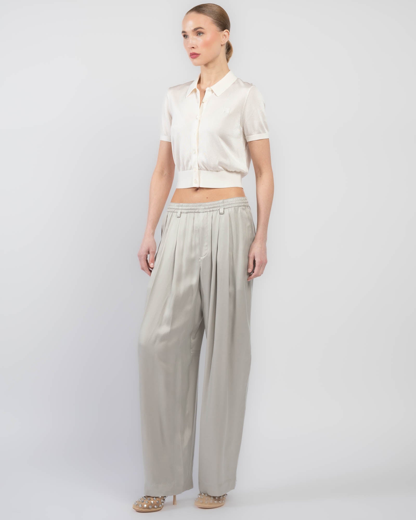 Turn Down Elastic Pants