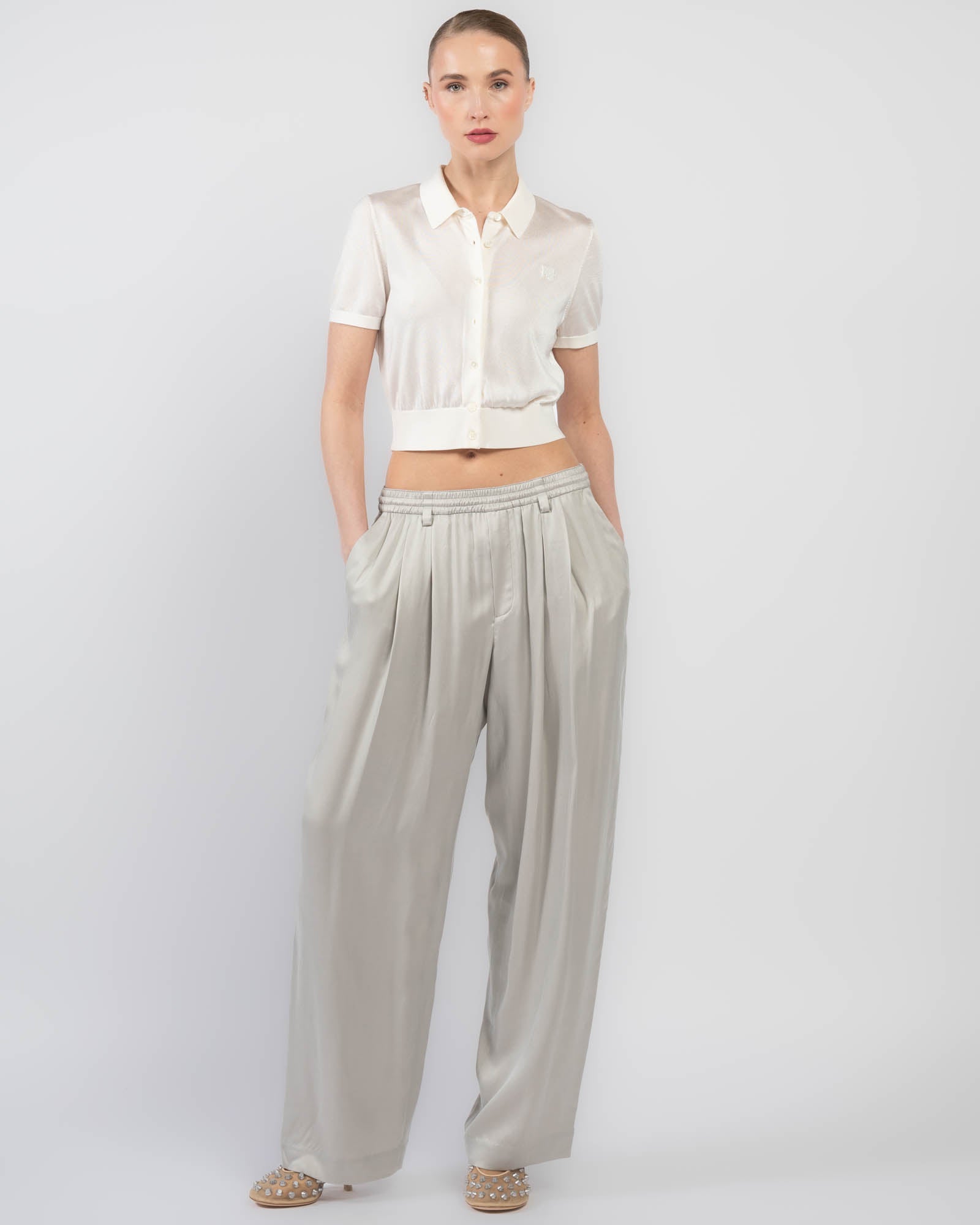 Turn Down Elastic Pants