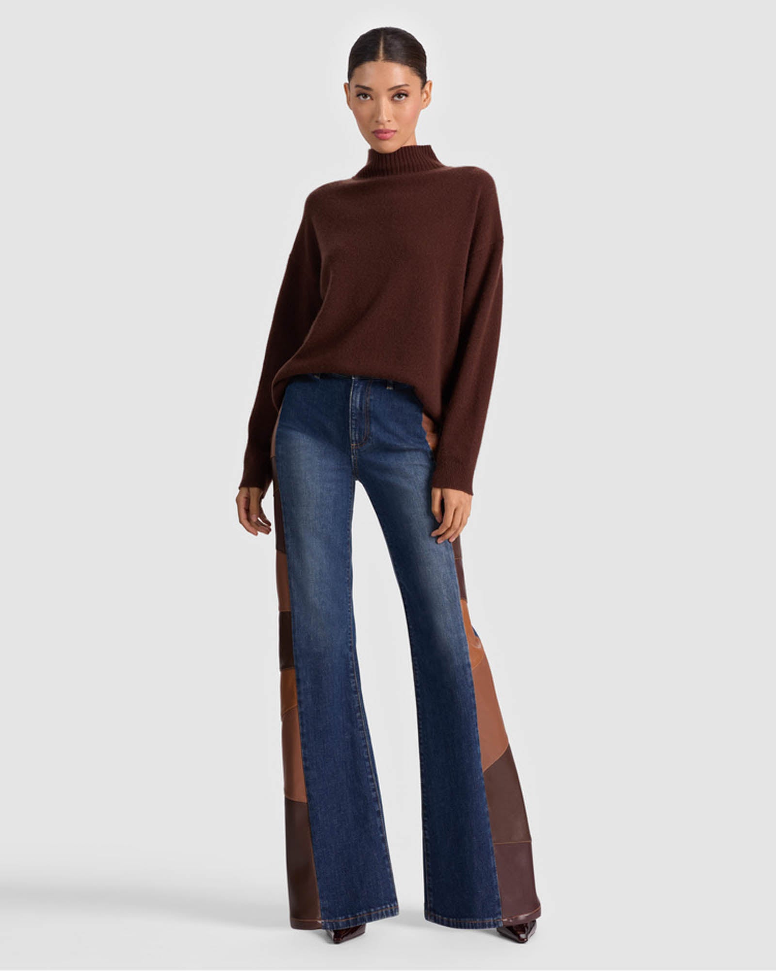 Melie Mock Neck Pullover