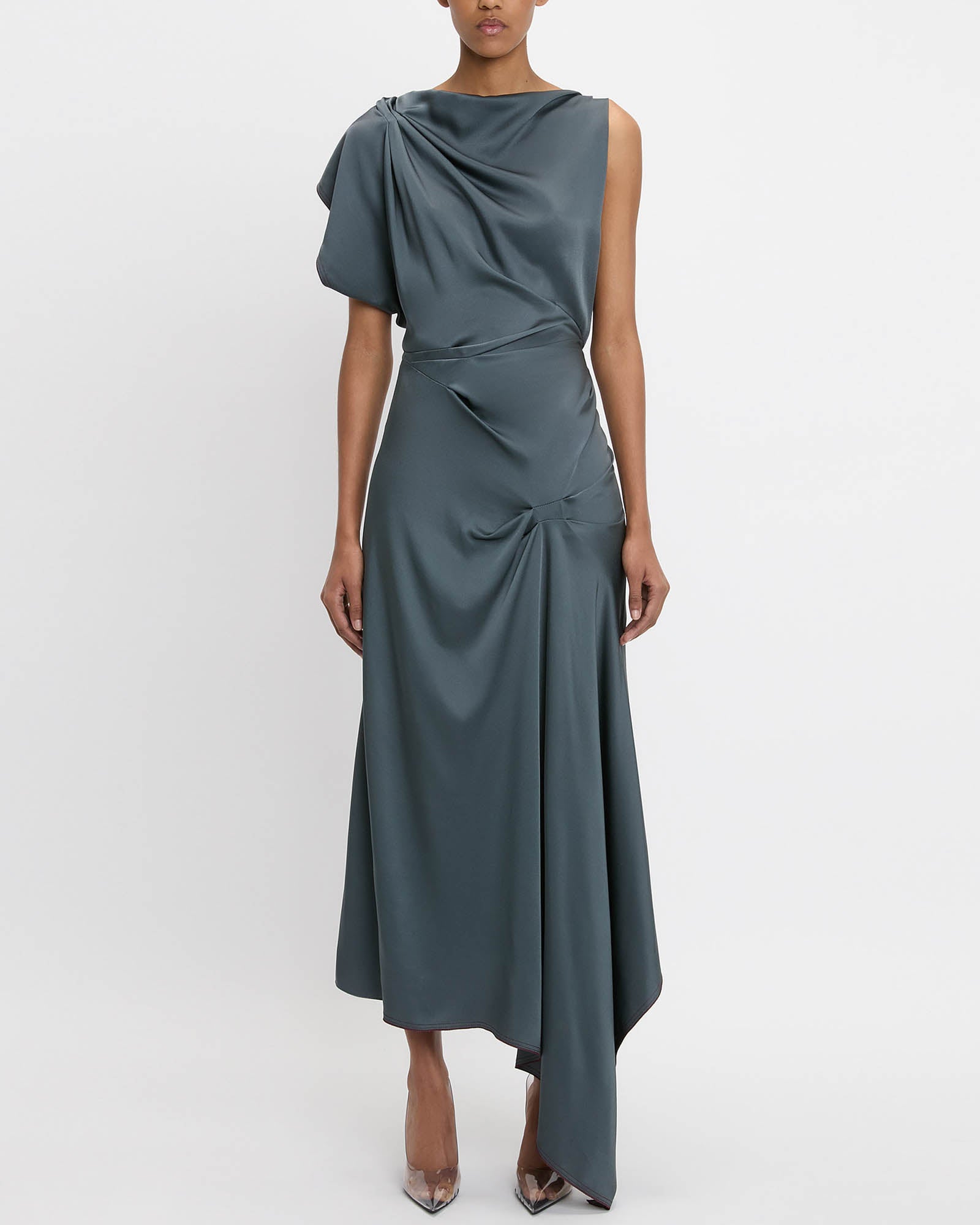 Draped Pleat Dress