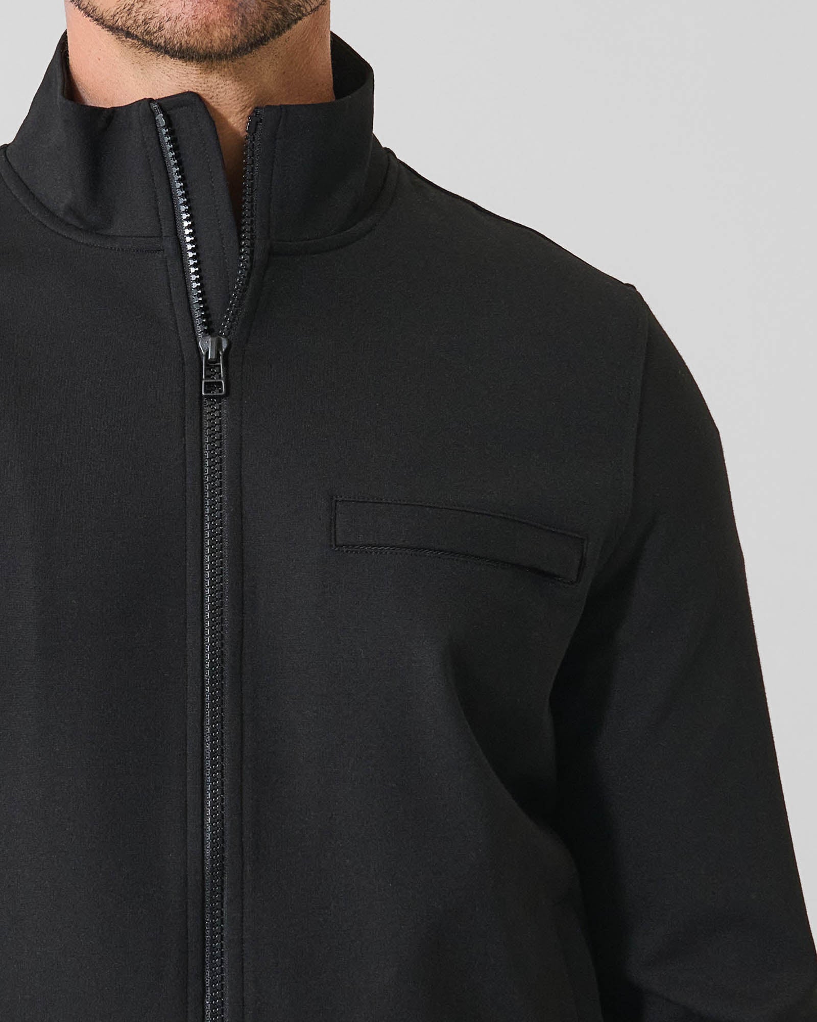 Zip Mock Neck Track Jacket