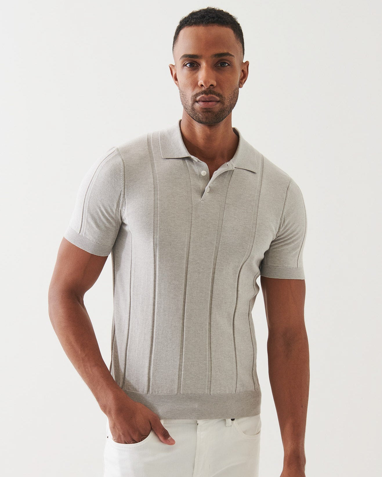 Button Knit Polo