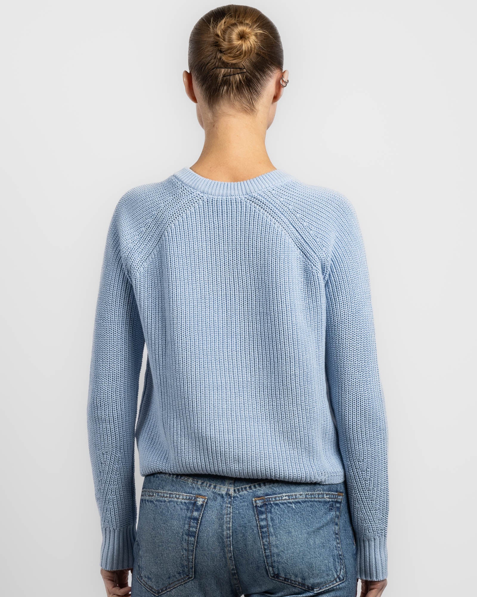 Scallop Edge Shaker Sweater