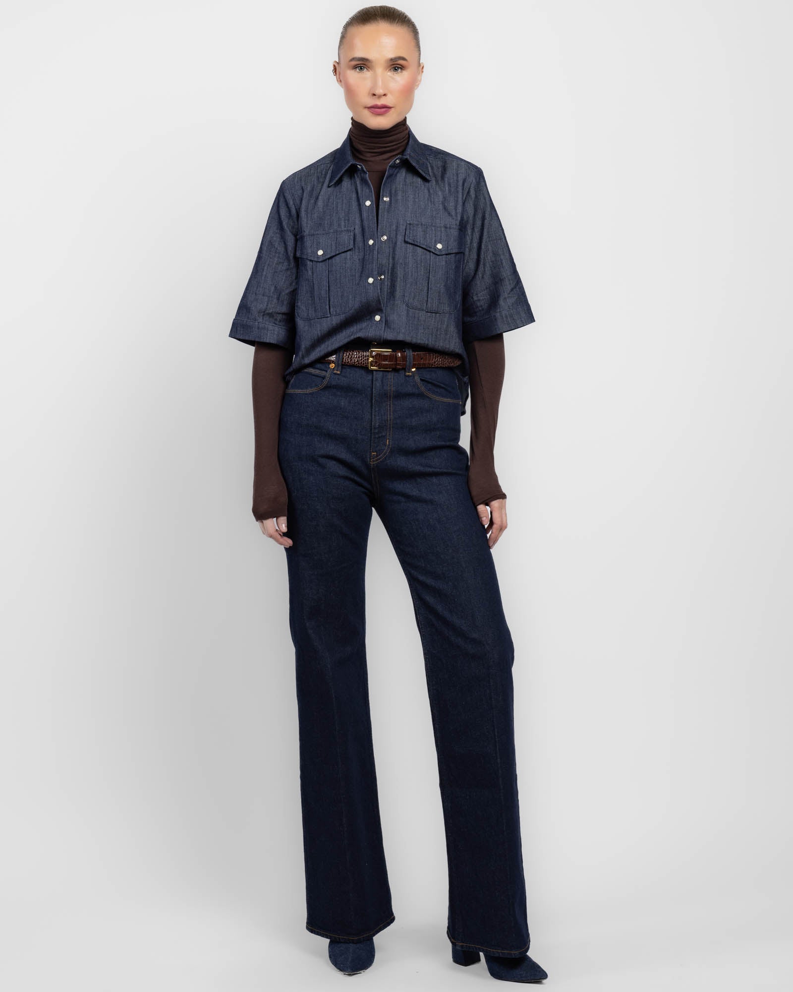 Chemise en jean Safari