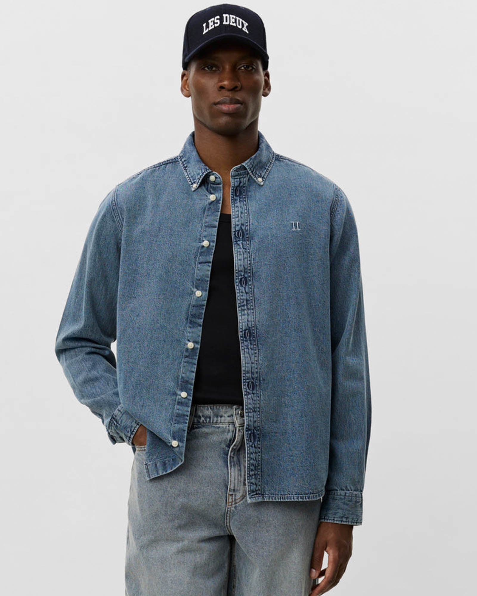 LES DEUX Konrad Denim Shirt