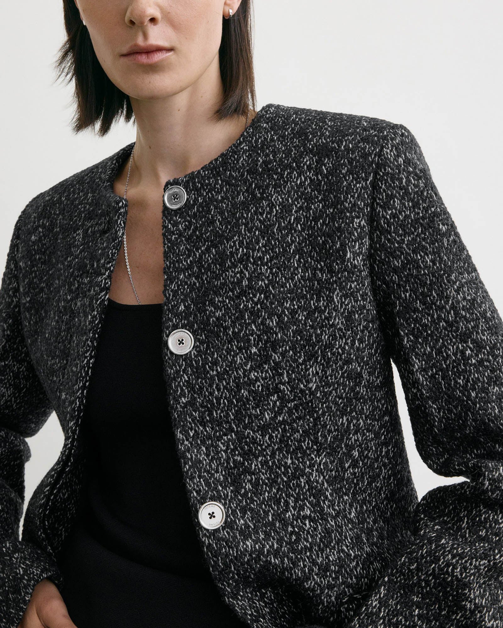 Collarless Blazer