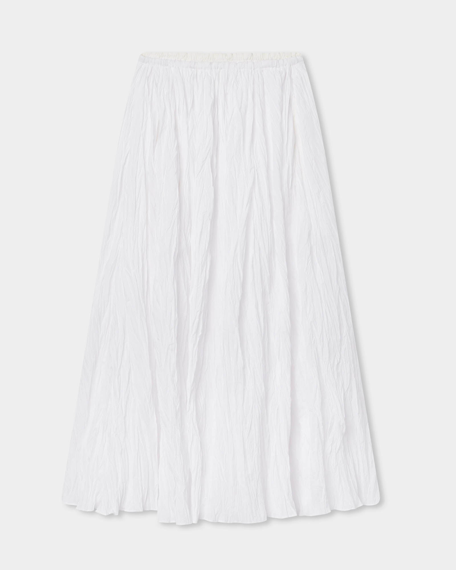 Plisse Midi Skirt