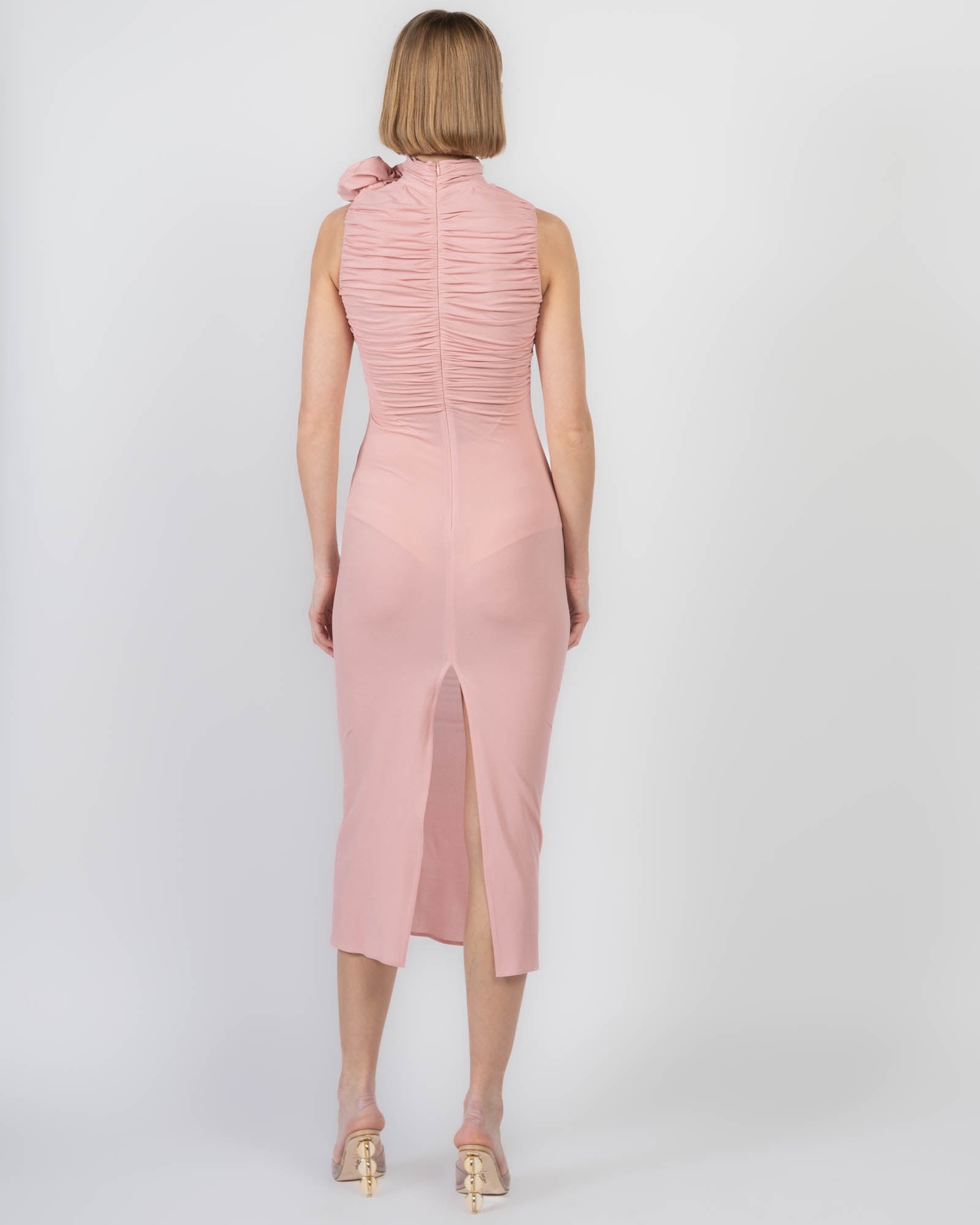 Robe à col montant